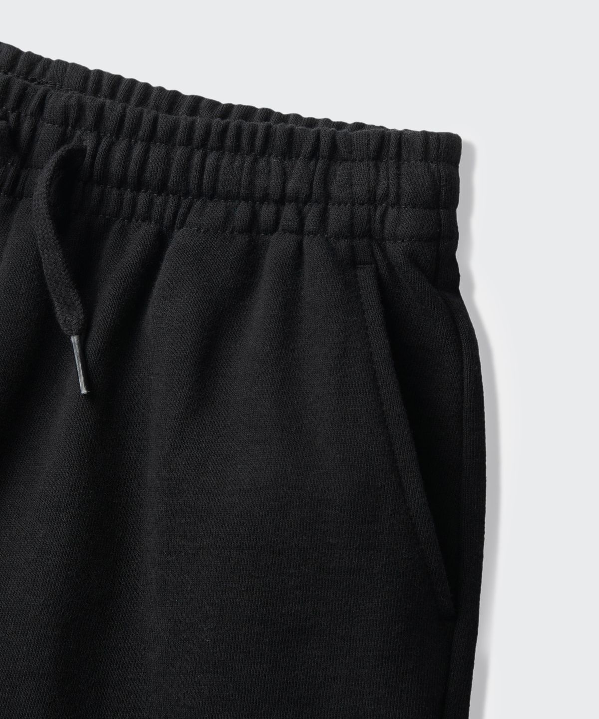 무신사 스탠다드 키즈(MUSINSA STANDARD KIDS) 베이식 스웨트 쇼츠 [블랙]