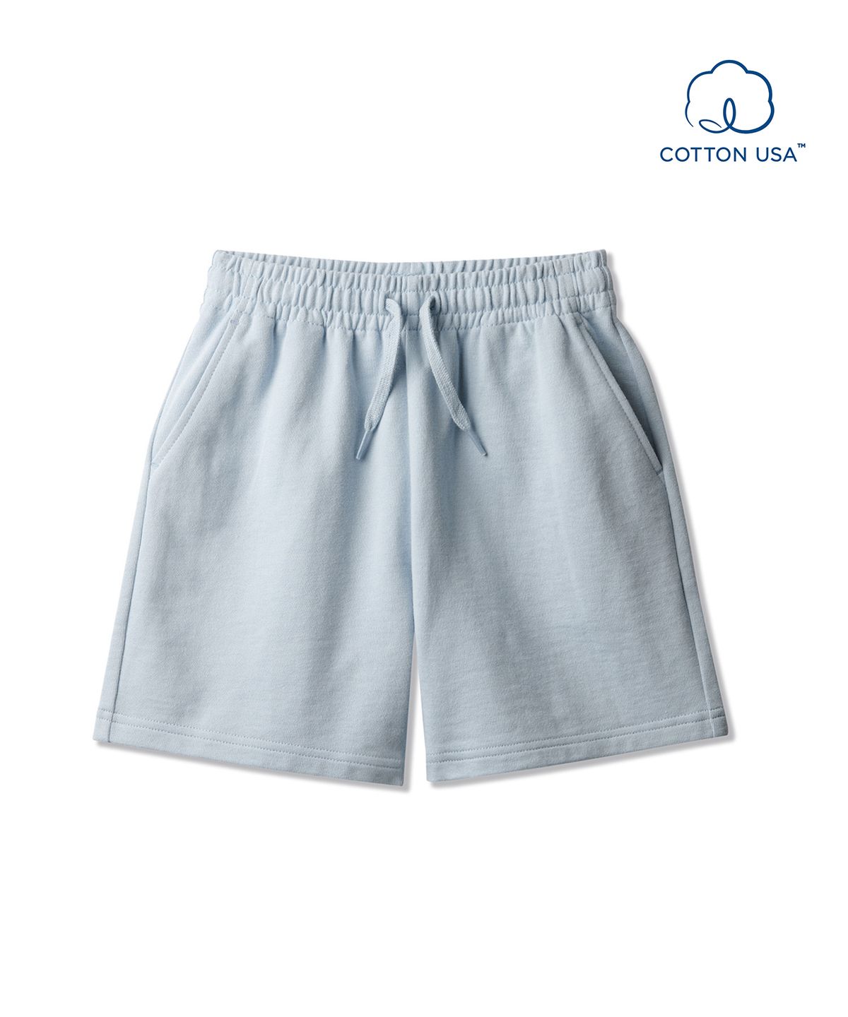 무신사 스탠다드 키즈(MUSINSA STANDARD KIDS) 베이식 스웨트 쇼츠 [블루 그레이]