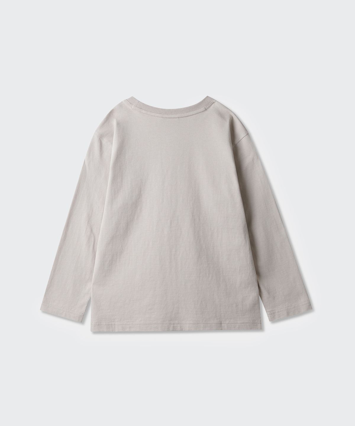 무신사 스탠다드 키즈(MUSINSA STANDARD KIDS) 릴렉스드 크루 넥 긴소매 티셔츠 [머쉬룸]