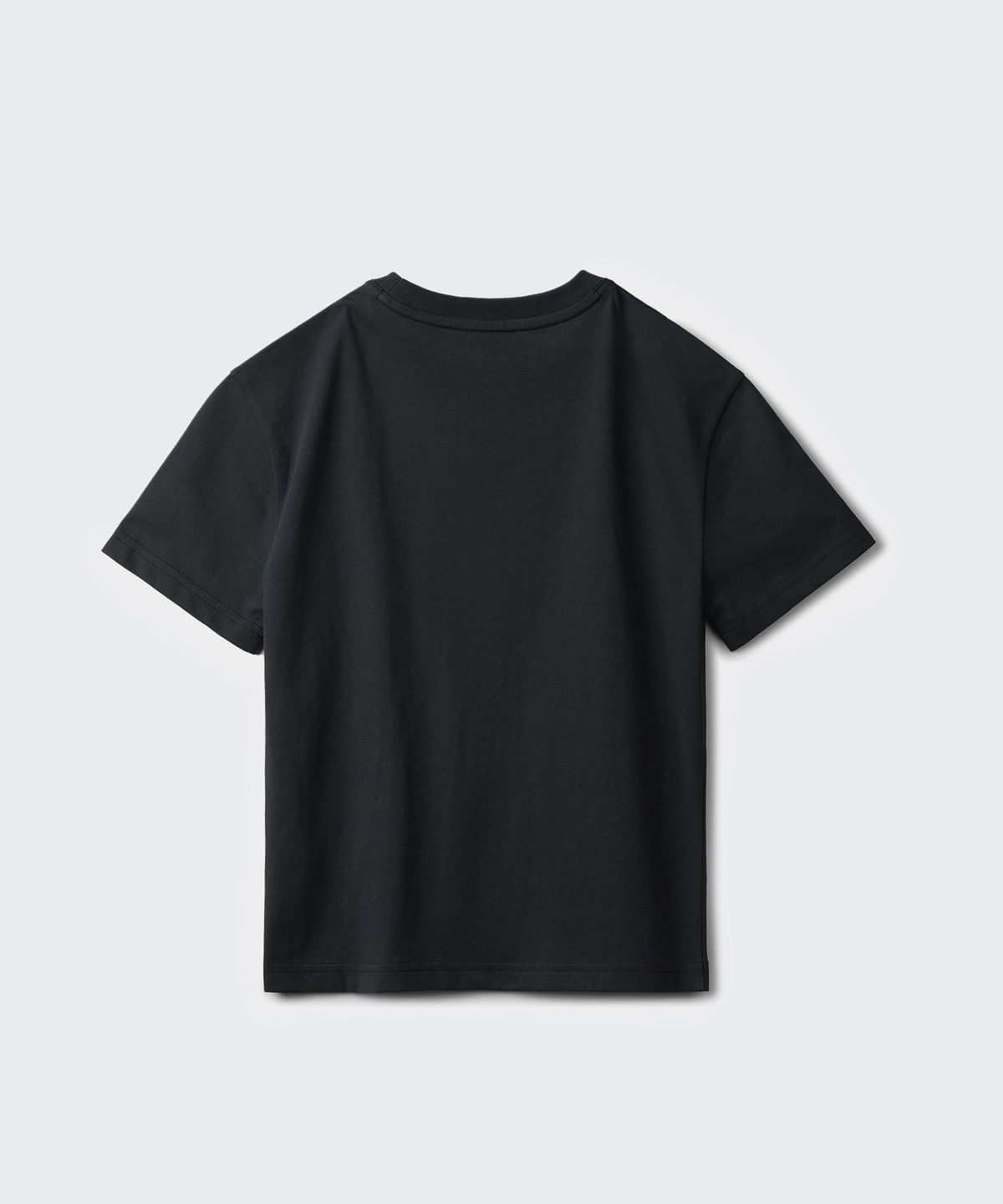 무신사 스탠다드 키즈(MUSINSA STANDARD KIDS) 릴렉스드 크루 넥 티셔츠 [블랙]
