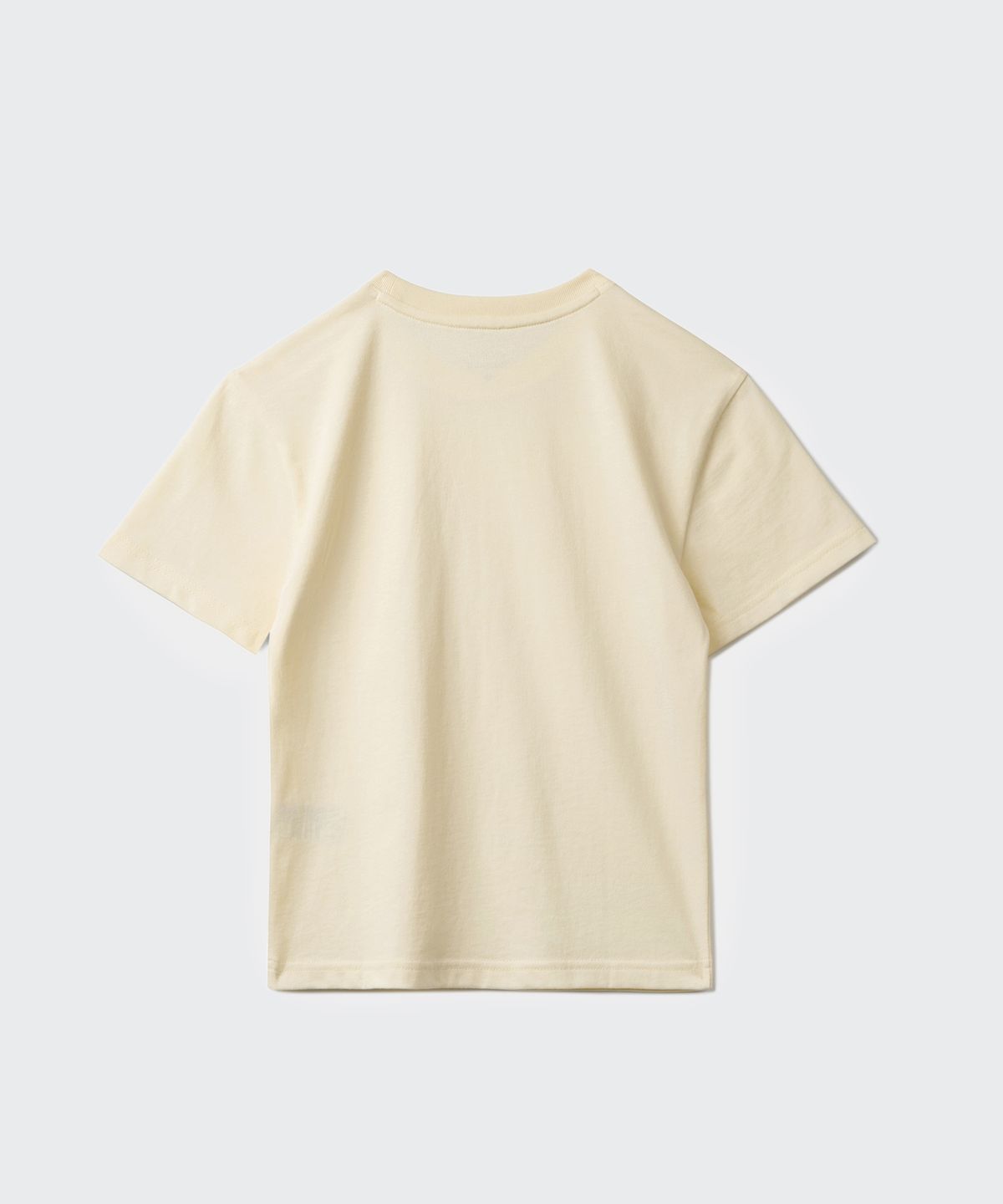 무신사 스탠다드 키즈(MUSINSA STANDARD KIDS) 릴렉스드 크루 넥 티셔츠 [레몬 크림]