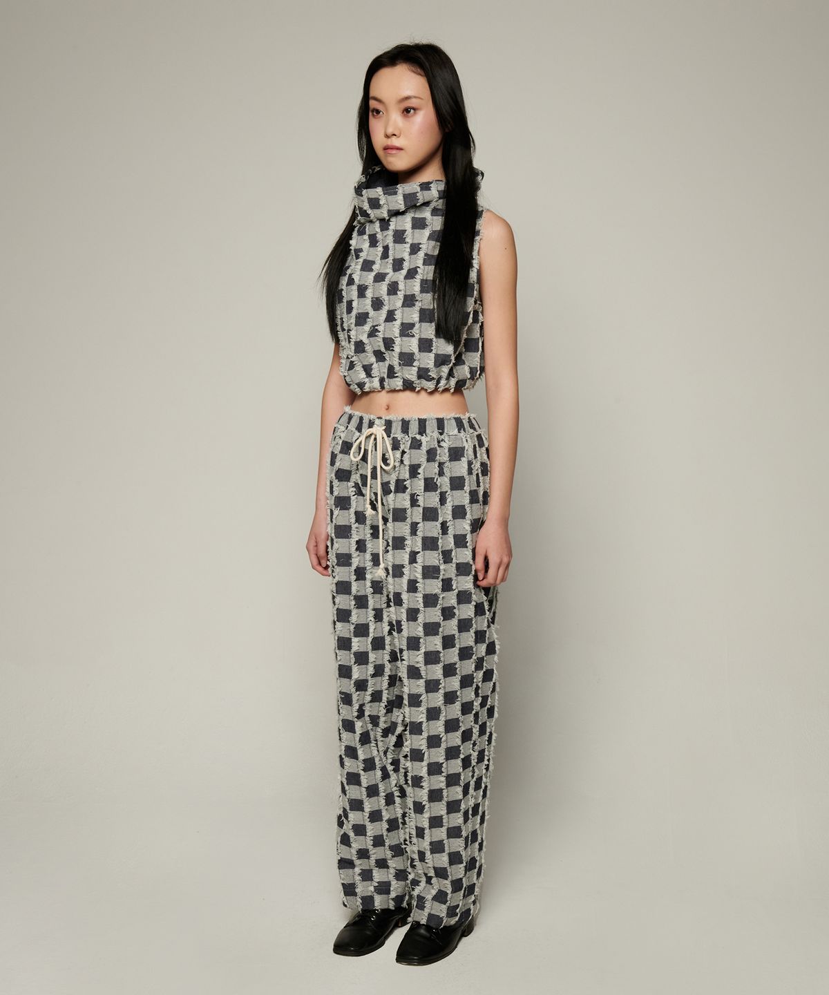 보울룬(BOWLLOON) PATCHWORK CROP VEST