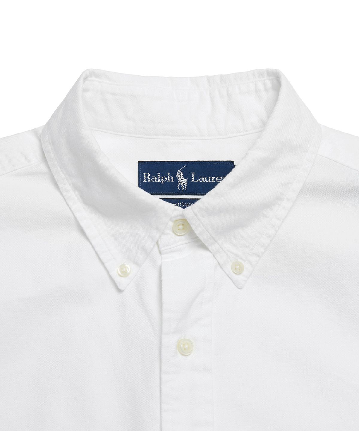 폴로 랄프 로렌(POLO RALPH LAUREN) [White Collection] 커스텀핏 클래식 옥스포드 셔츠  - 화이트