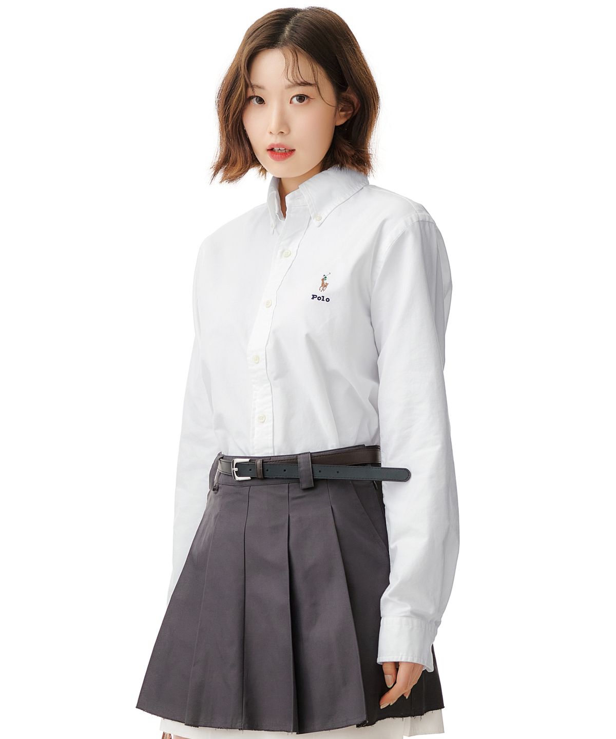 폴로 랄프 로렌(POLO RALPH LAUREN) [White Collection] 커스텀핏 클래식 옥스포드 셔츠  - 화이트