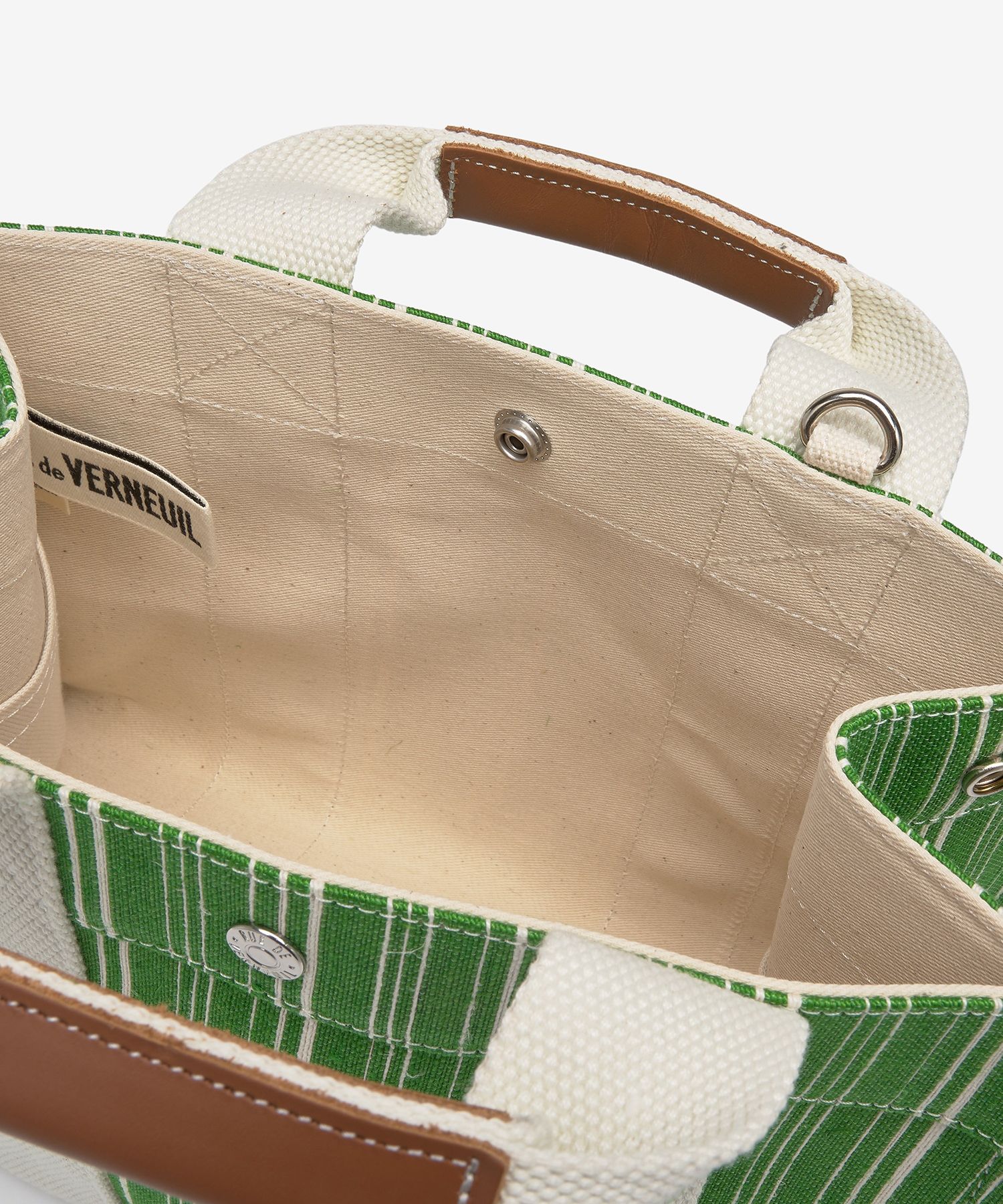 MUSINSA公式 | RUE DE VERNEUIL Small Stripe Linen Tote Bag