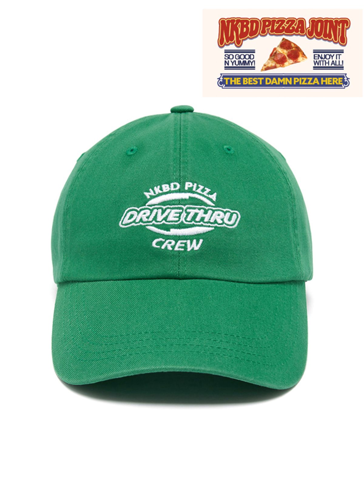 네이키드블러드(NAKEDBLOOD) NKBD Drive-Thru Crew Cap [GREEN]