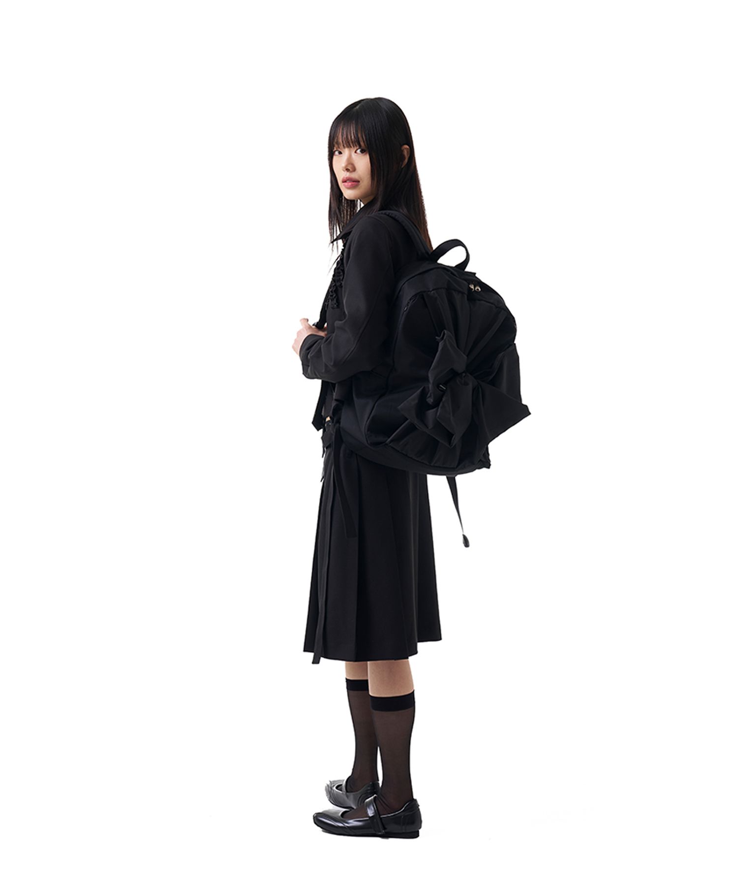 [IUGAMAKARAS]★Knotted Backpack Knotted Backpack (Olive green) - IUGAMAKARAS | 60% - Asian