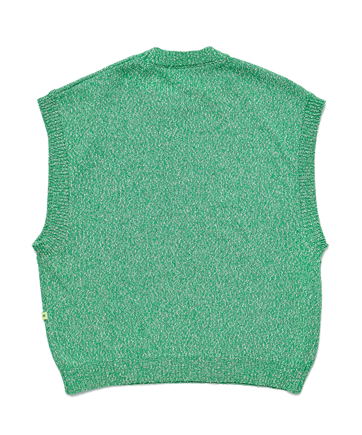벌스원(VERSE ONE) SLUB KNIT VEST APPLE GREEN