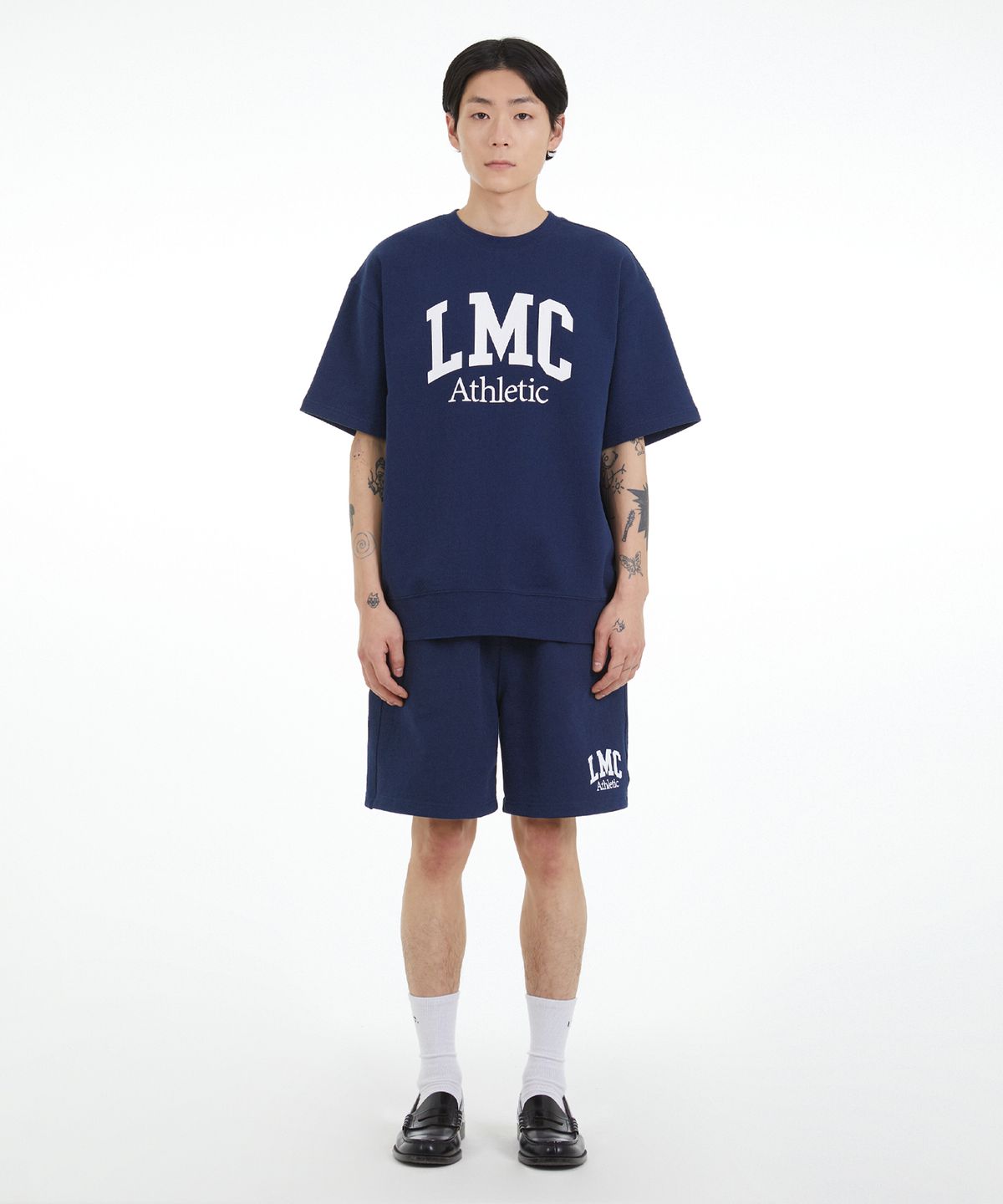 엘엠씨(LMC) LMC ATHLETIC SHORT SLV SWEAT navy