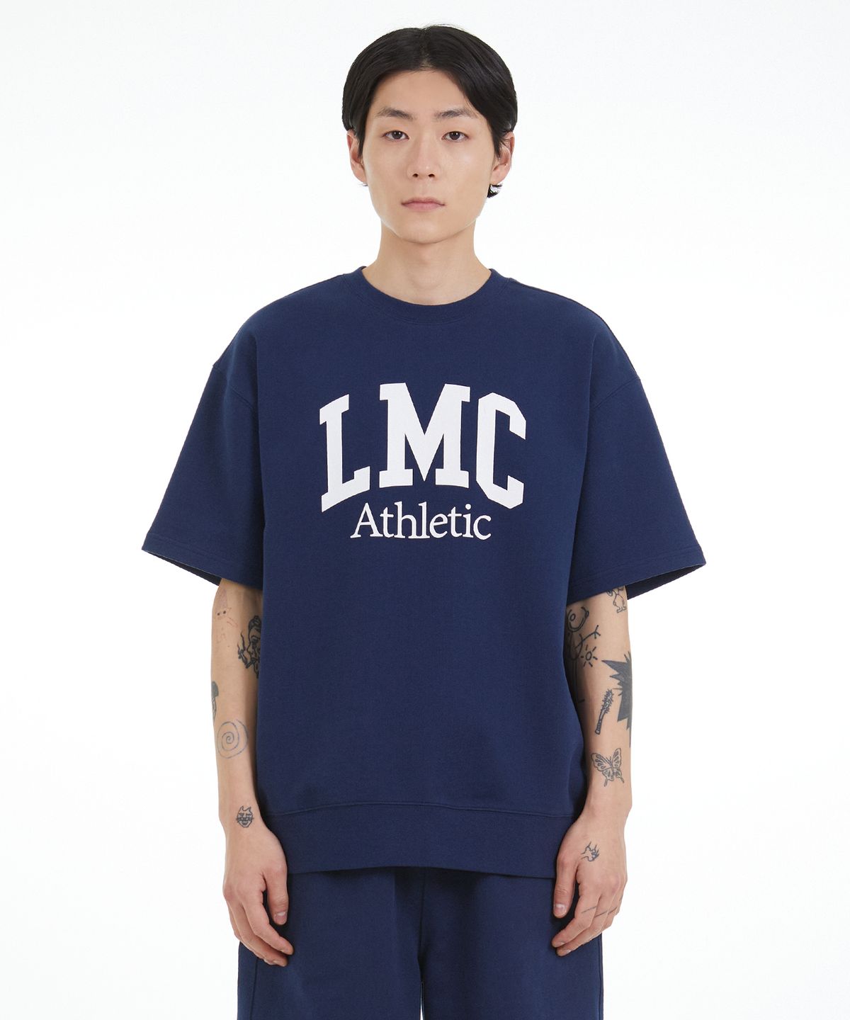 엘엠씨(LMC) LMC ATHLETIC SHORT SLV SWEAT navy