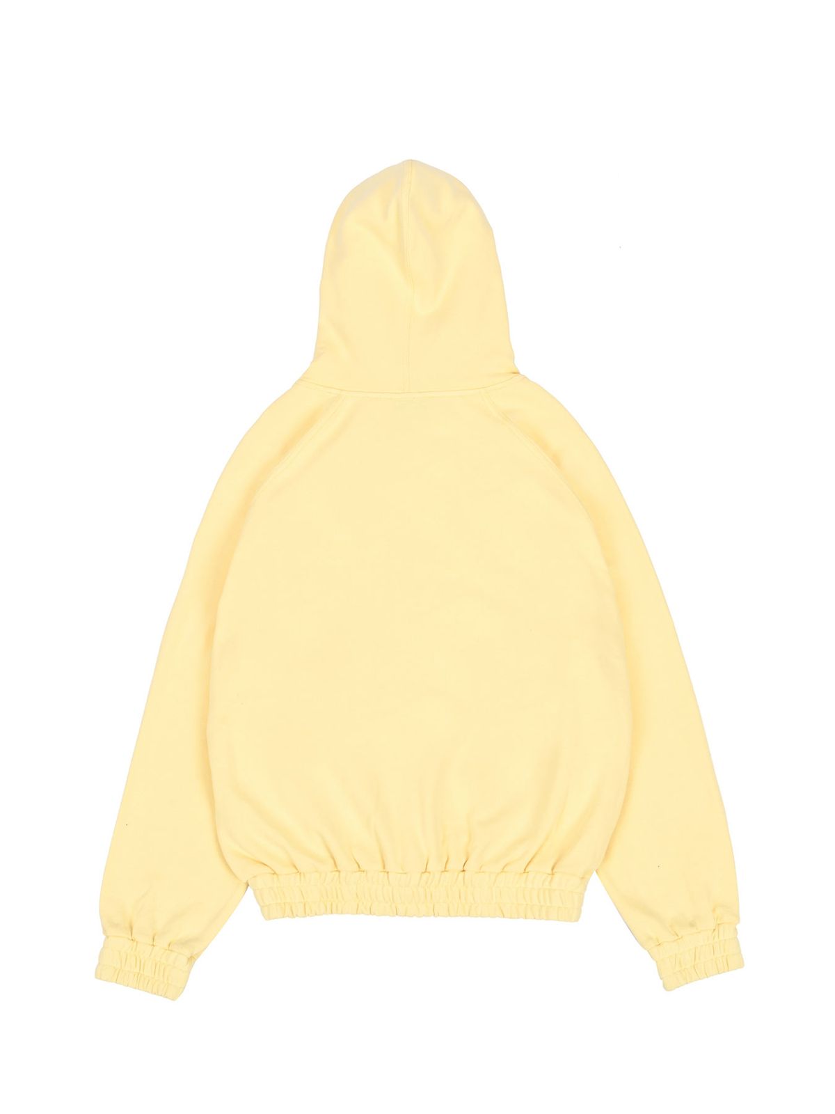 그리미(GREEMY) SMALL LOGO HOODIE (LIGHT YELLOW)