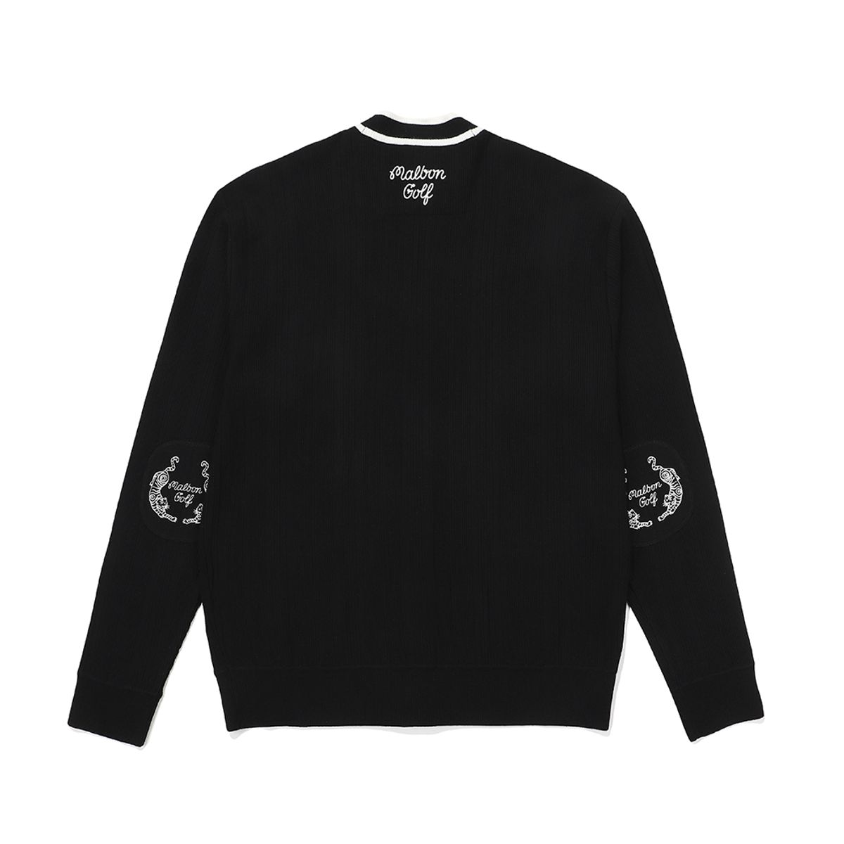 말본 골프(MALBON GOLF) Tiger 패치 가디건 BLACK (MAN)