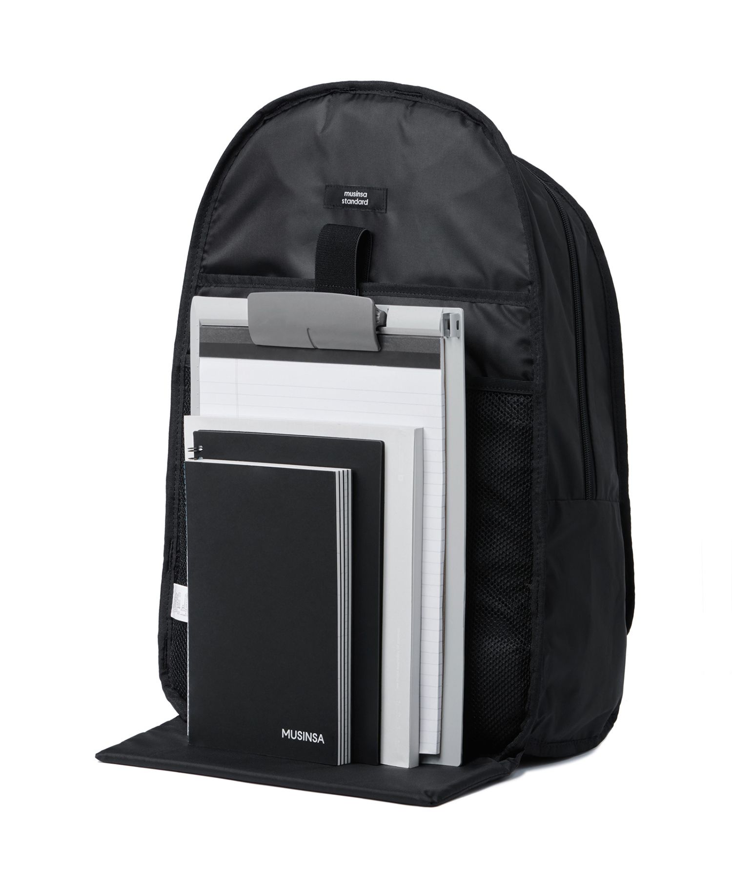 MUSINSA公式 | MUSINSA STANDARD CORDURA VERTICAL ZIPPER BACKPACK_BLACK