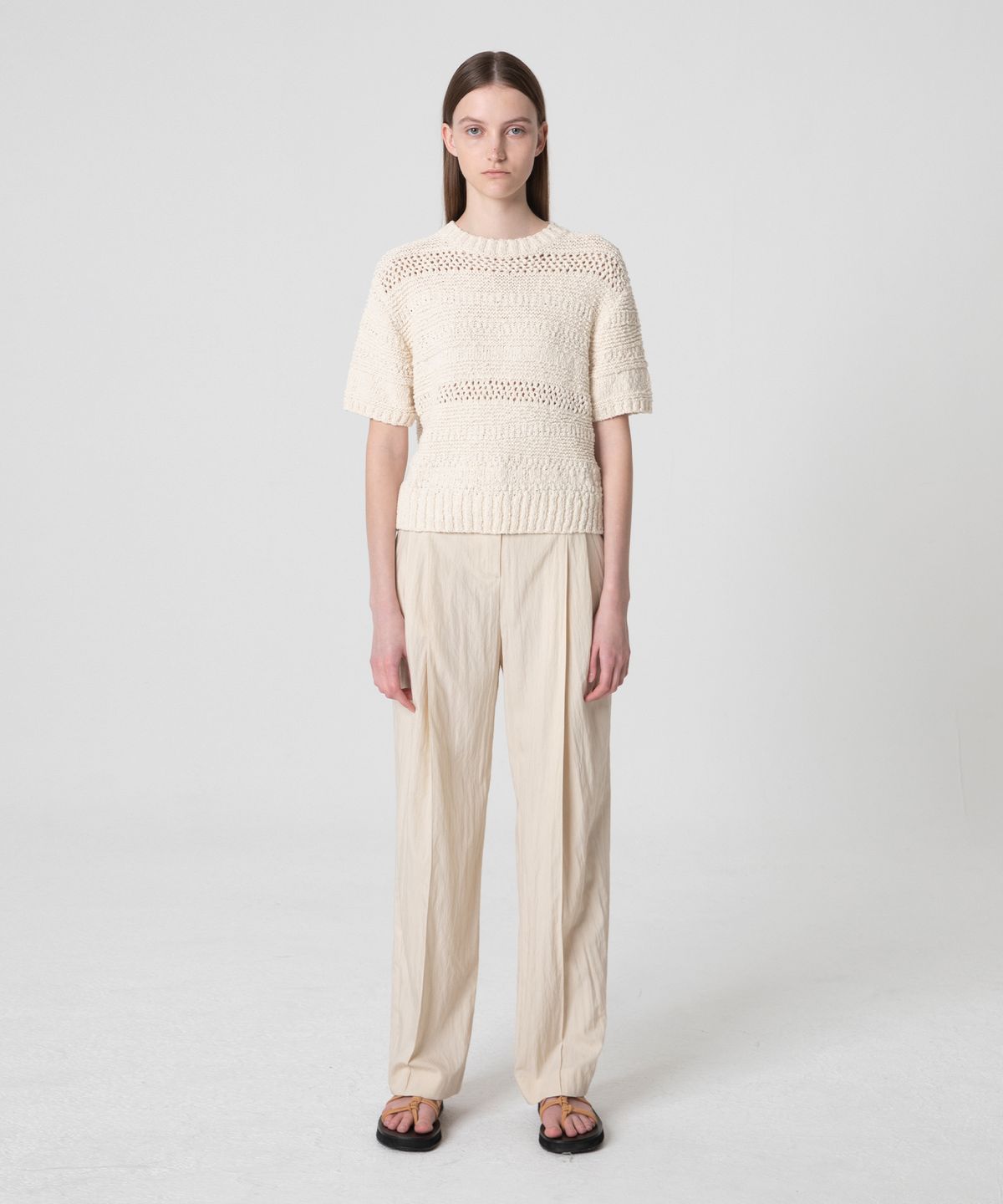 르바(LEVAR) Double-pleated Wide Pants - 4colors