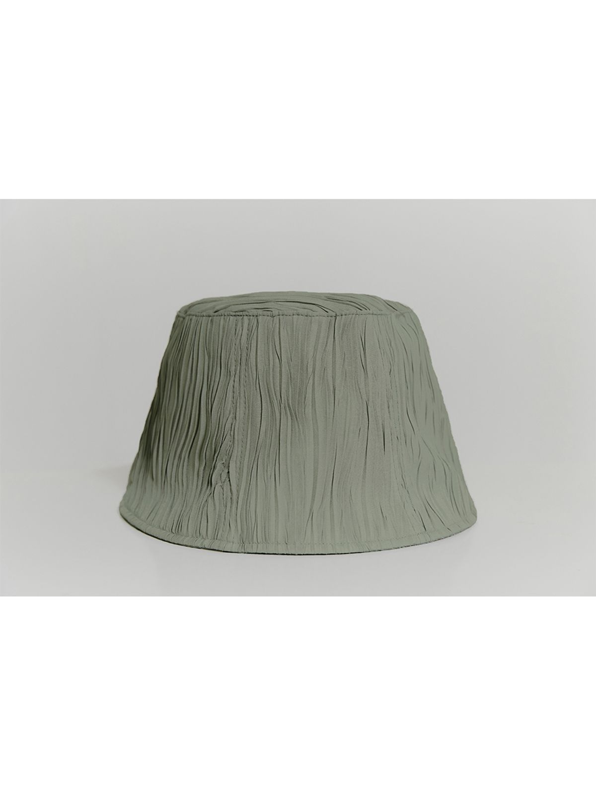 포에지담(POESIEDAME) [The shelter] Pleats bucket hat in Khaki