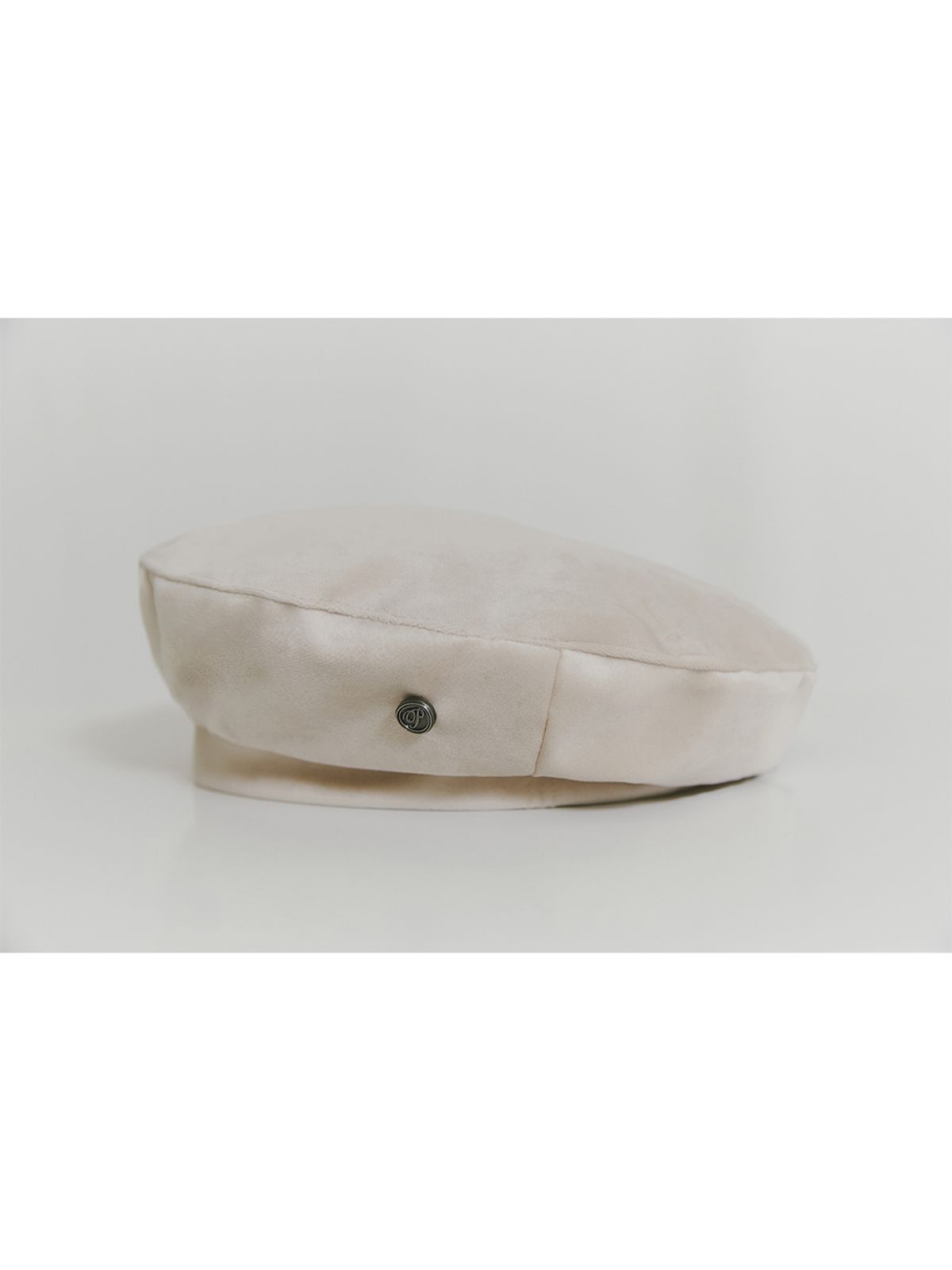 포에지담(POESIEDAME) [Let there be light] Velvet beret in ivory