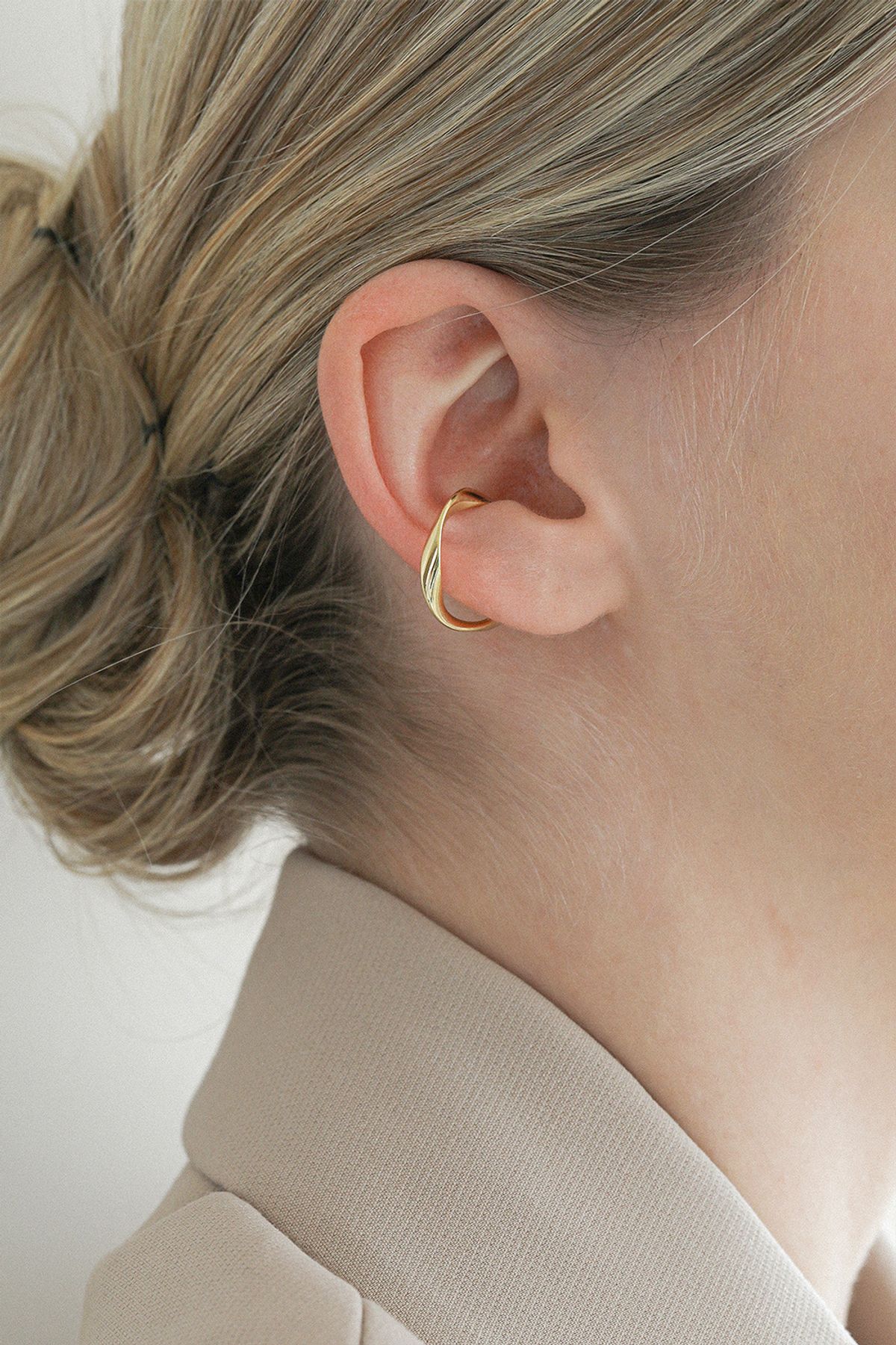 레이지던(LAZYDAWN) wave ear cuff C025