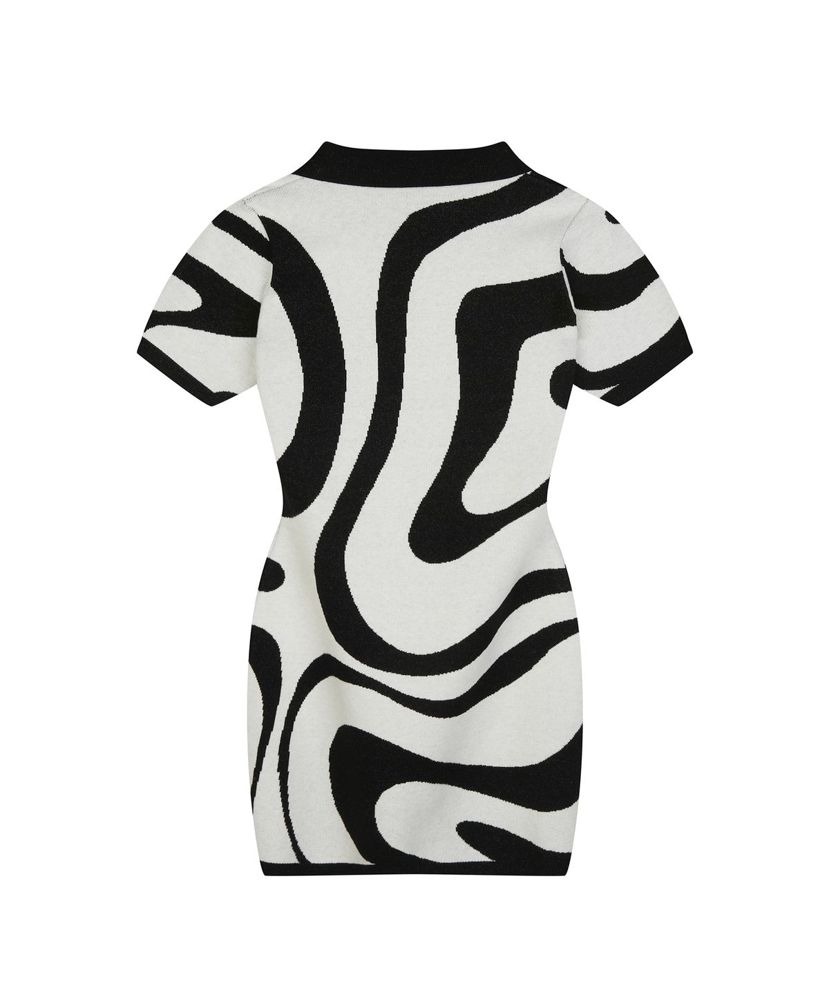 하이스쿨디스코(HIGH SCHOOL DISCO) Wave knitwear one-piece_Oreo
