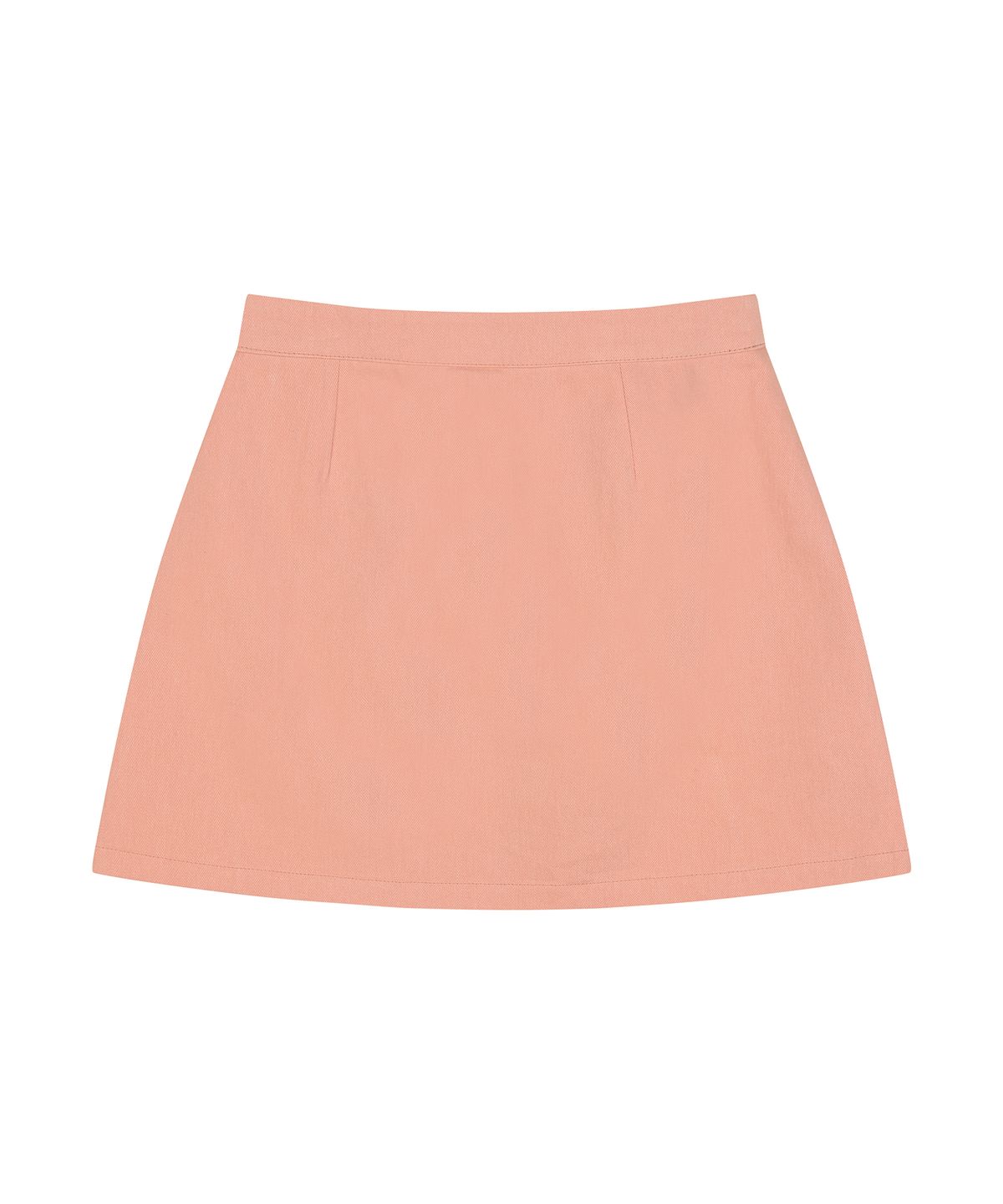하이스쿨디스코(HIGH SCHOOL DISCO) Coated color block skirt_Coral
