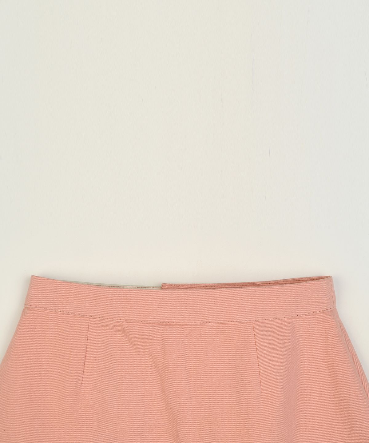하이스쿨디스코(HIGH SCHOOL DISCO) Coated color block skirt_Coral