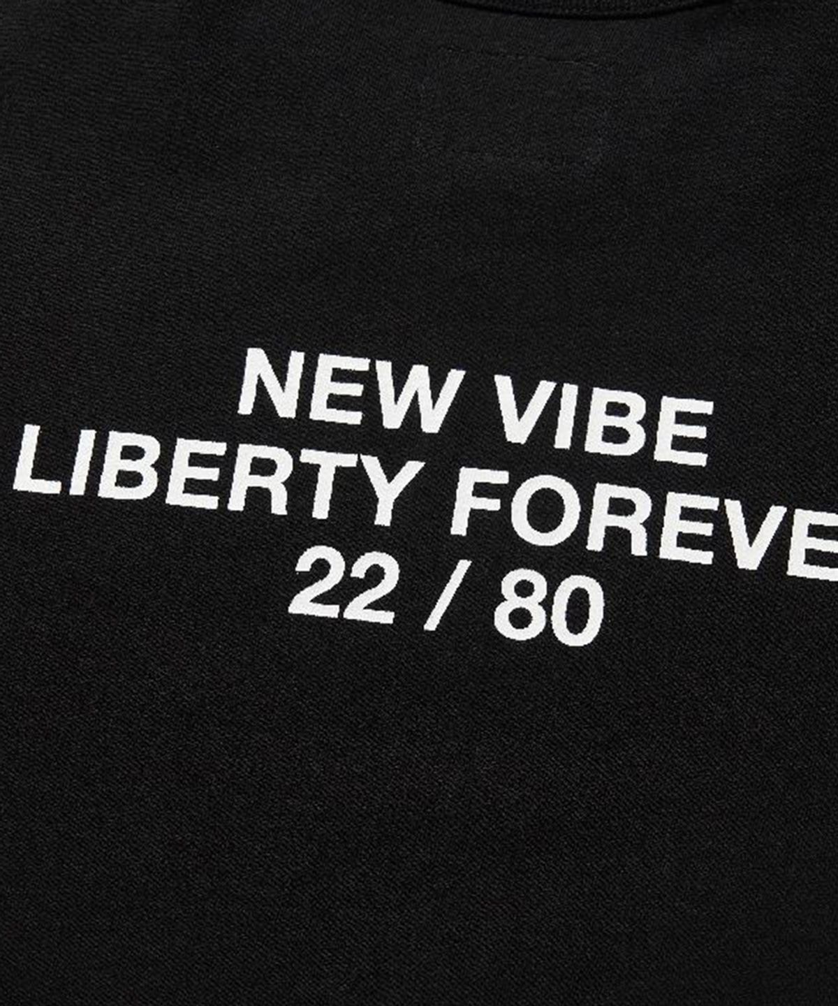 리베레(LIBERE) SLOGUN T-SHIRT / BLACK