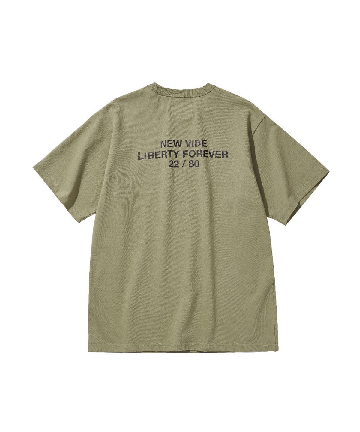 리베레(LIBERE) SLOGAN T-SHIRT / OLIVE