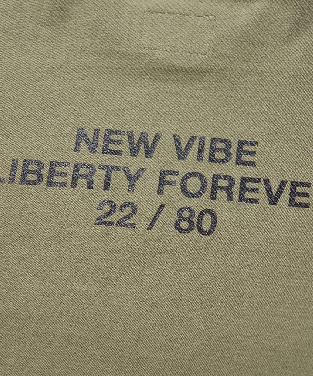 리베레(LIBERE) SLOGAN T-SHIRT / OLIVE