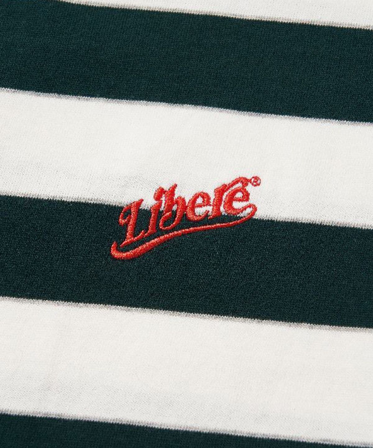 리베레(LIBERE) LOGO BORDER T-SHIRT / GREEN