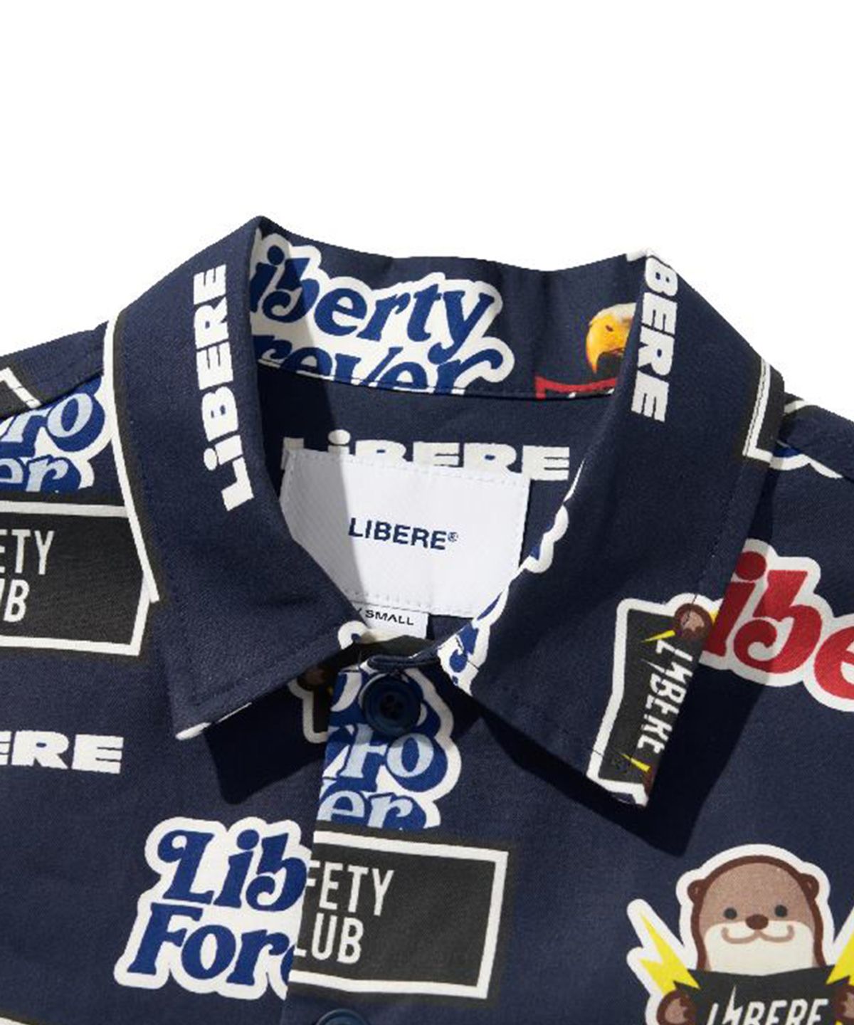 리베레(LIBERE) STICKER PACK SHIRT / NAVY