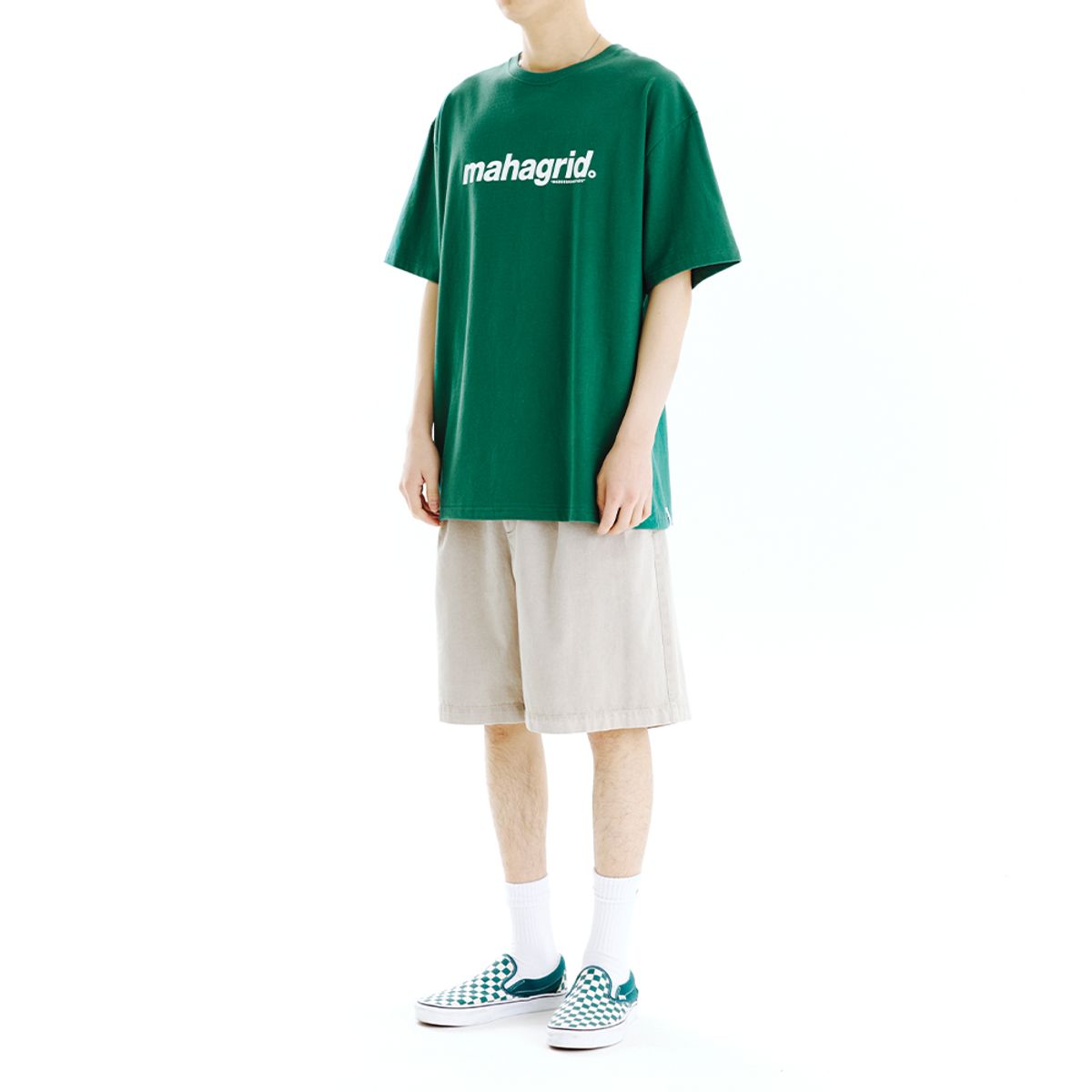 마하그리드(MAHAGRID) BASIC LOGO TEE GREEN(MG2CMMT502A)