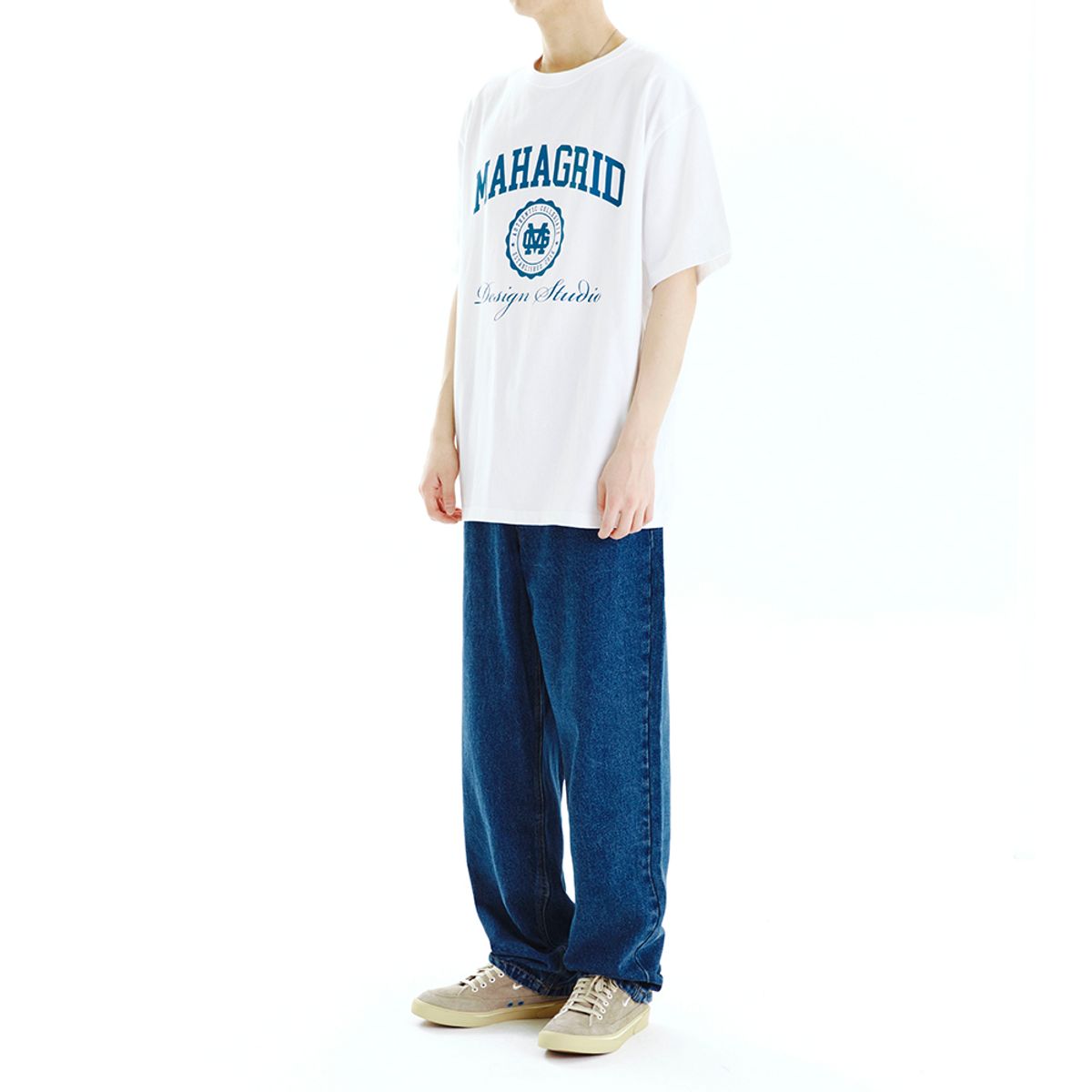 마하그리드(MAHAGRID) AUTHENTIC LOGO TEE WHITE(MG2CMMT532A)