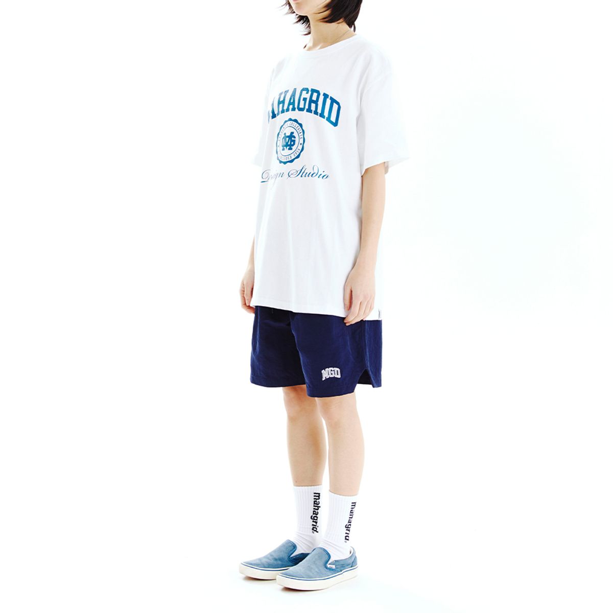 마하그리드(MAHAGRID) AUTHENTIC LOGO TEE WHITE(MG2CMMT532A)