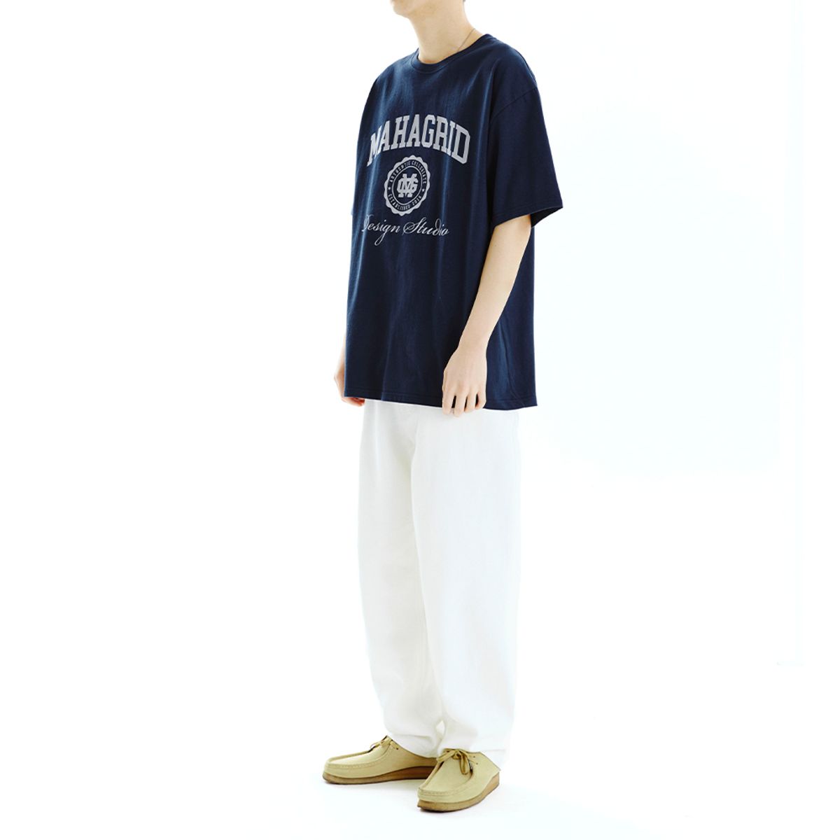 마하그리드(MAHAGRID) AUTHENTIC LOGO TEE NAVY(MG2CMMT532A)