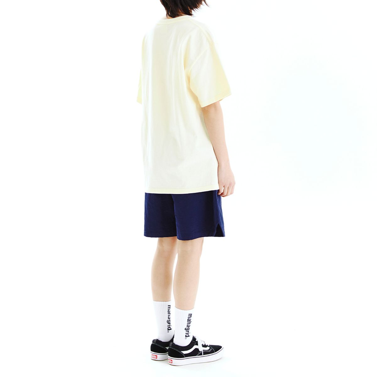마하그리드(MAHAGRID) AUTHENTIC LOGO TEE CREAM(MG2CMMT532A)