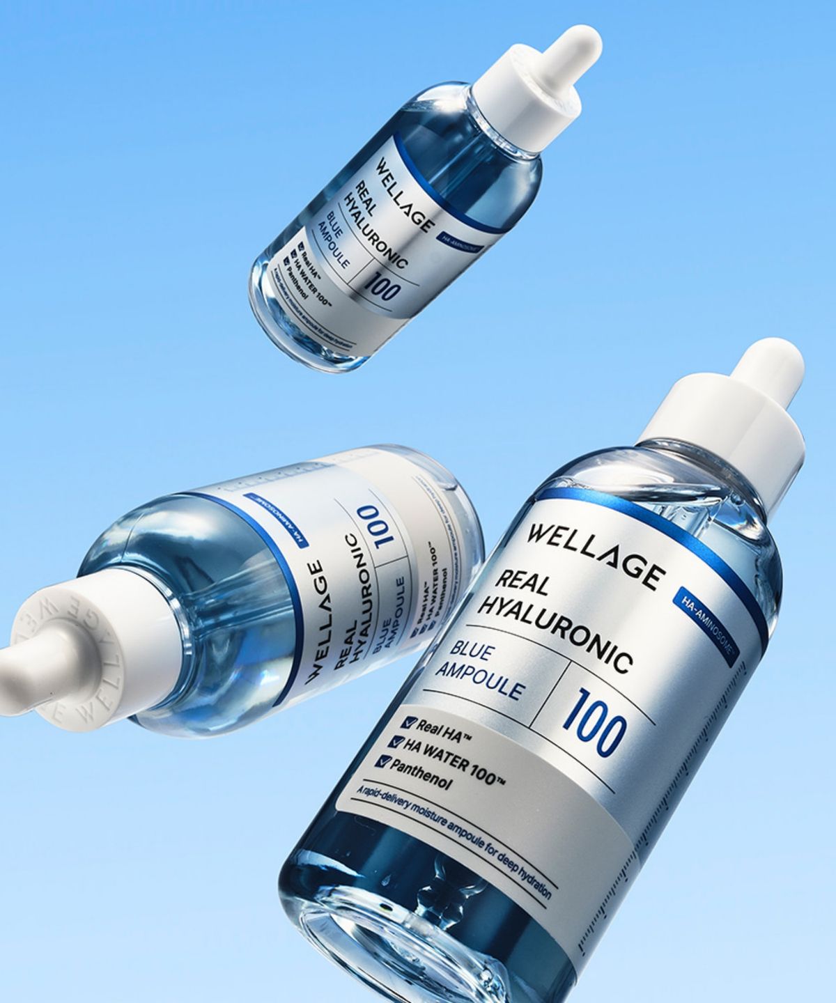 웰라쥬(WELLAGE) 리얼 히알루로닉 블루 100 앰플 100ml