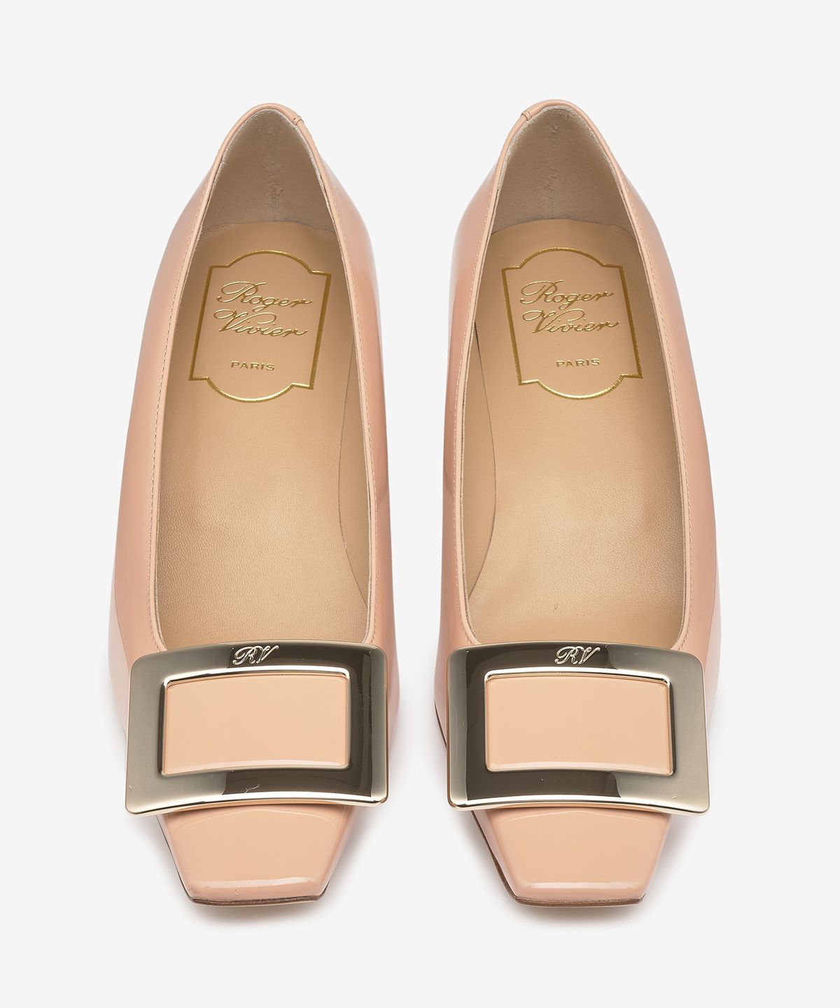 로저비비에(ROGERVIVIER) 벨 비비에 메탈 버클 펌프스 - 핑크 / RVW00600920D1PM006