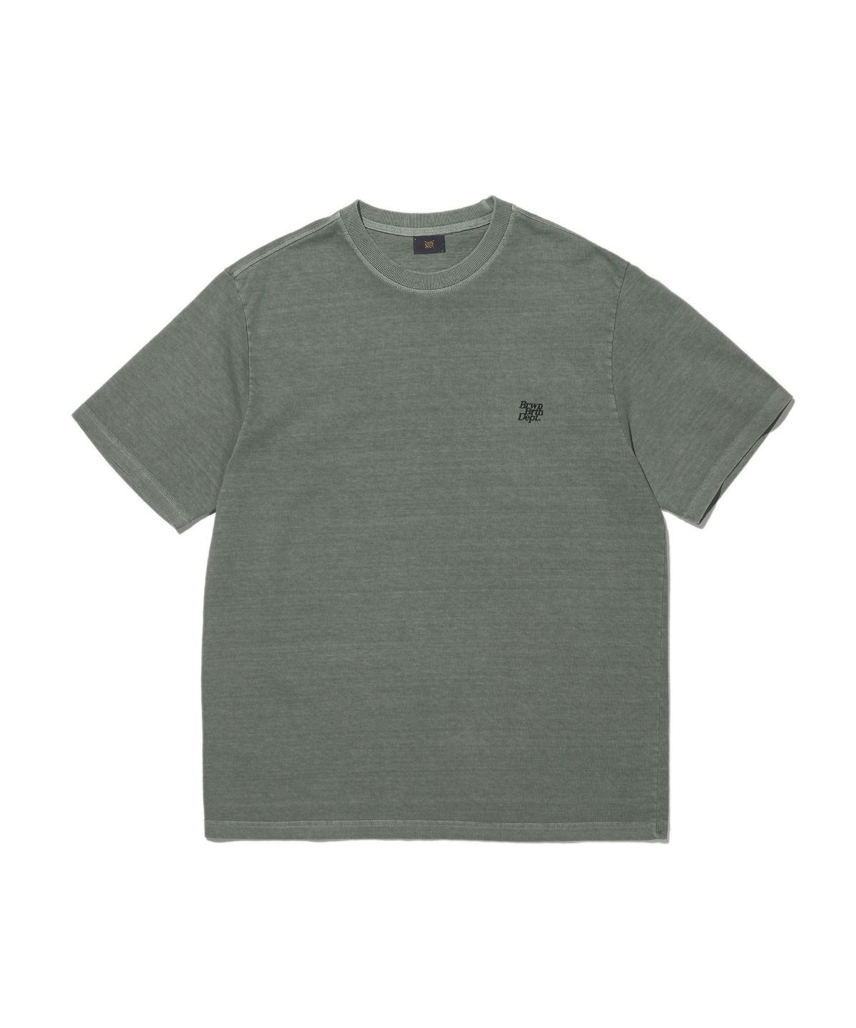 브라운브레스(BROWNBREATH) BB DEPT PIGMENT DYE TEE - GREEN