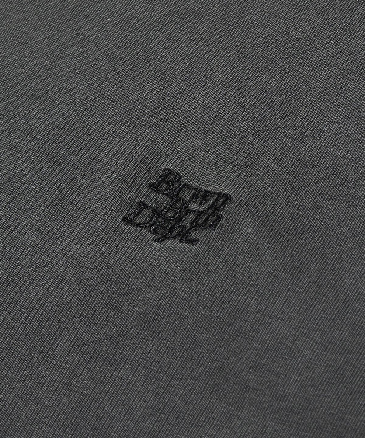 브라운브레스(BROWNBREATH) BB DEPT PIGMENT DYE TEE - CHARCOAL