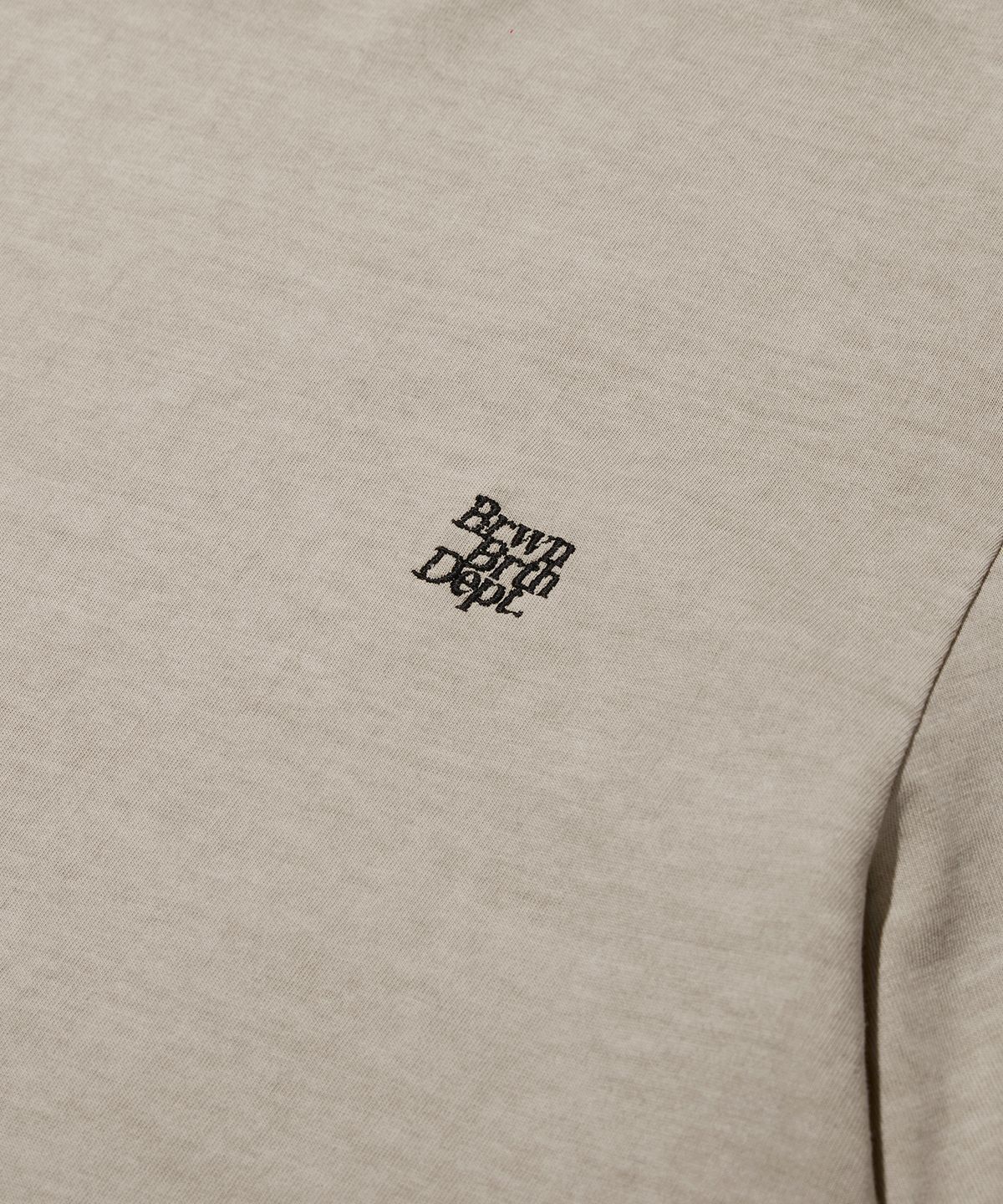 브라운브레스(BROWNBREATH) BB DEPT PIGMENT DYE TEE - BEIGE