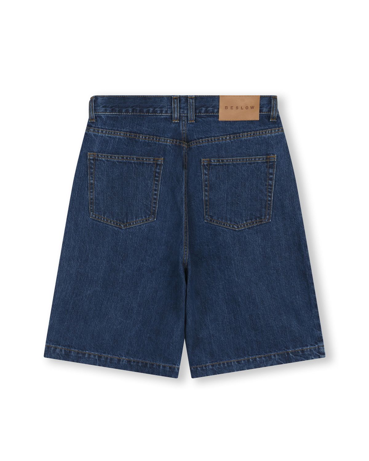 비슬로우(BESLOW) CONE MILL DEEP ONE TUCK SHORTS MEDIUM WASHED