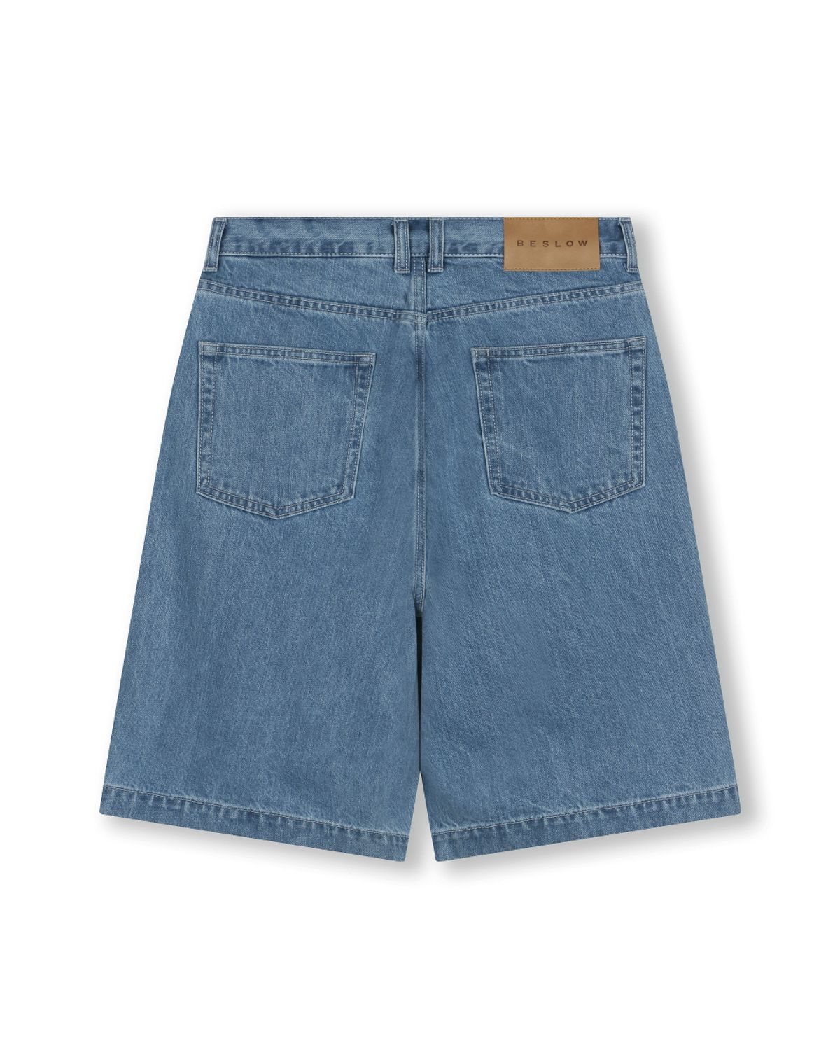 비슬로우(BESLOW) CONE MILL DEEP ONE TUCK SHORTS LIGHT WASHED
