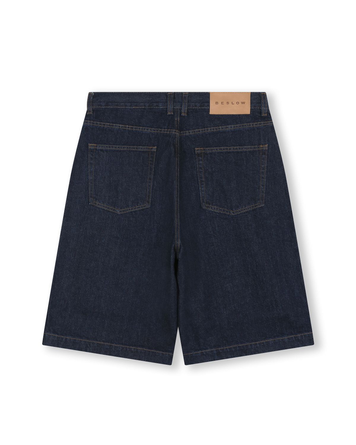비슬로우(BESLOW) CONE MILL DEEP ONE TUCK SHORTS INDIGO