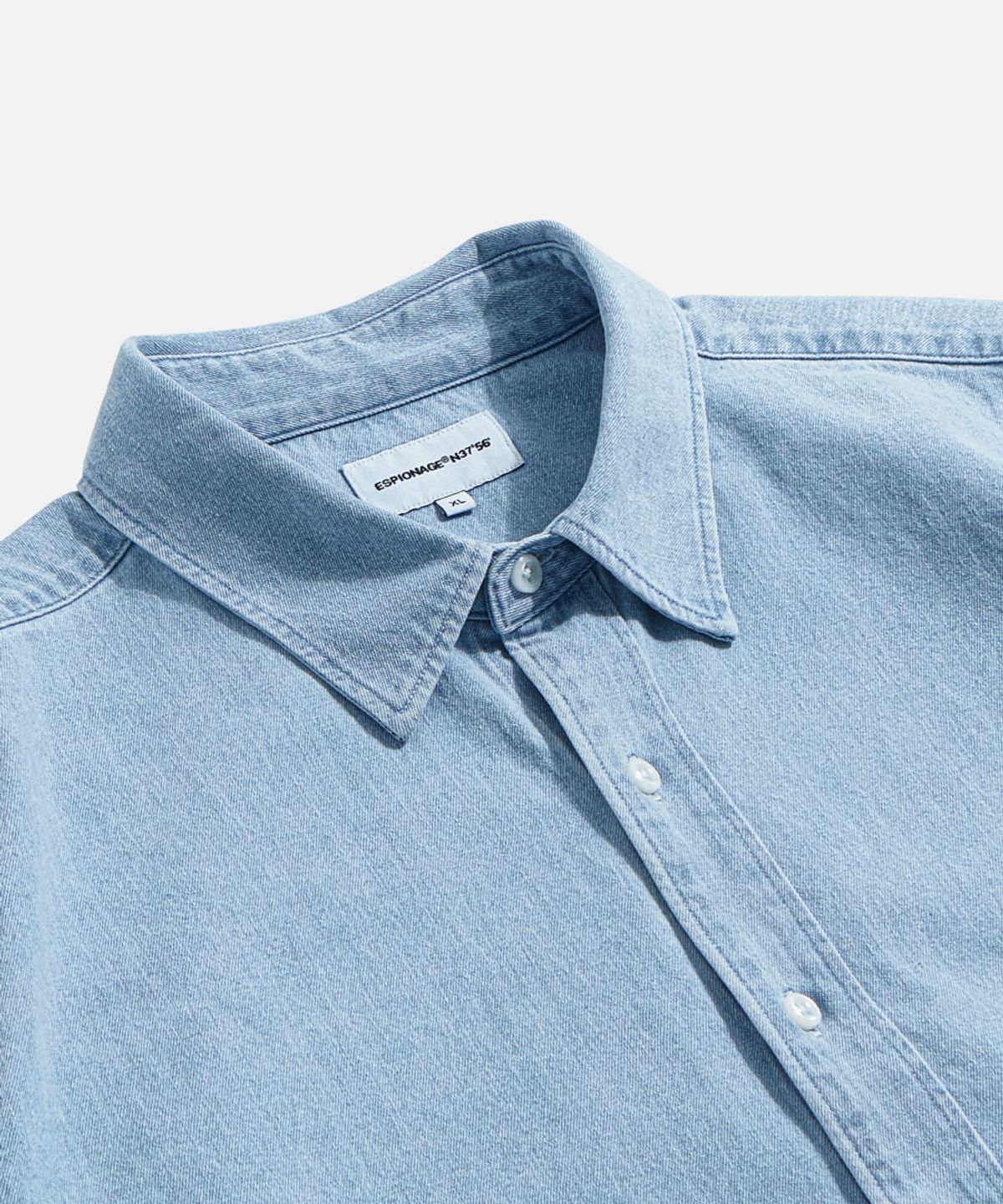 에스피오나지(ESPIONAGE) Denim Over Shirt Light Indigo