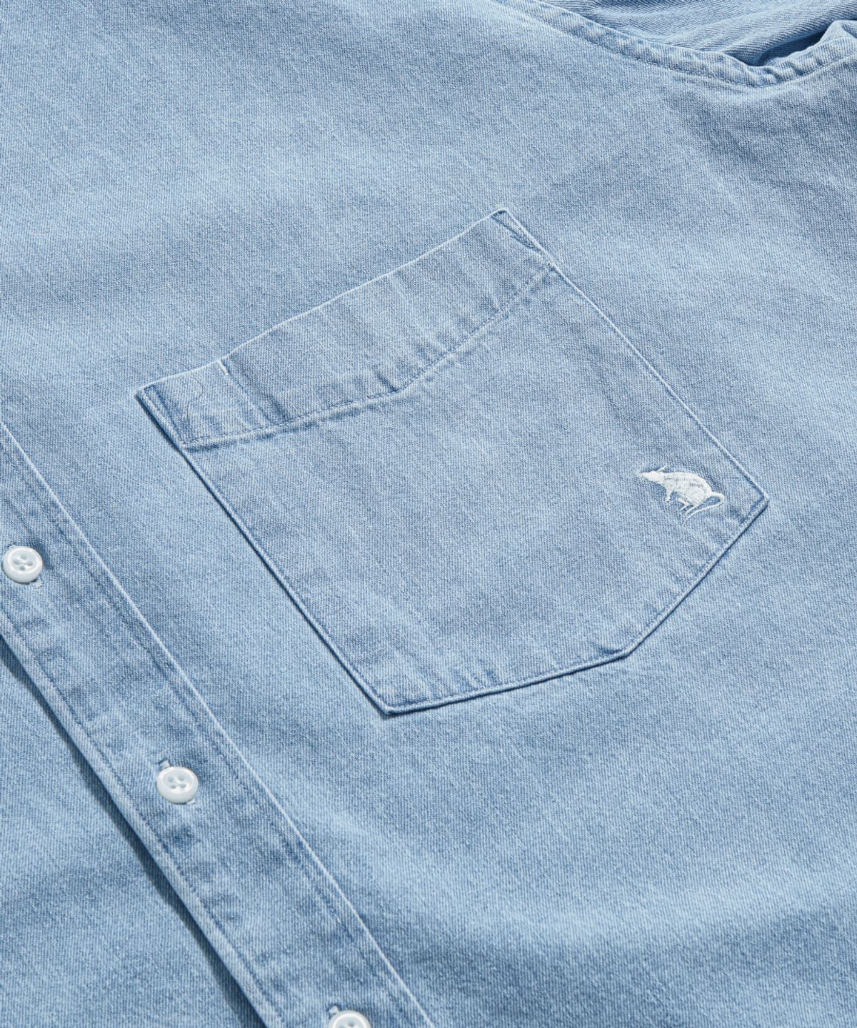 에스피오나지(ESPIONAGE) Denim Over Shirt Light Indigo