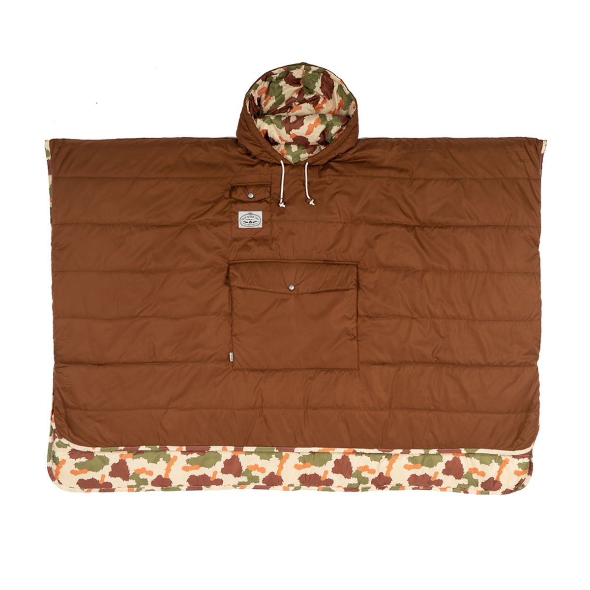 폴러스터프(POLERSTUFF) PONCHO FURRY CAMO SAND 캠핑 판초