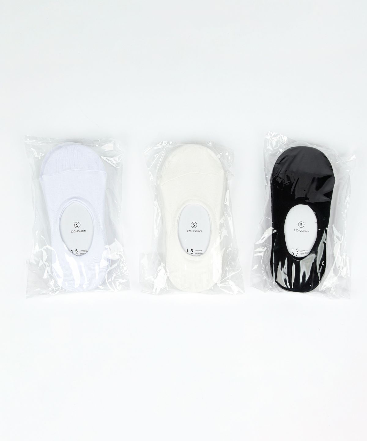 일오공칠(IL-O-GONG-CHIL) [10PACK] 1507 라운드 히든 삭스 (페이크 삭스) _ 화이트/스노우 화이트/블랙