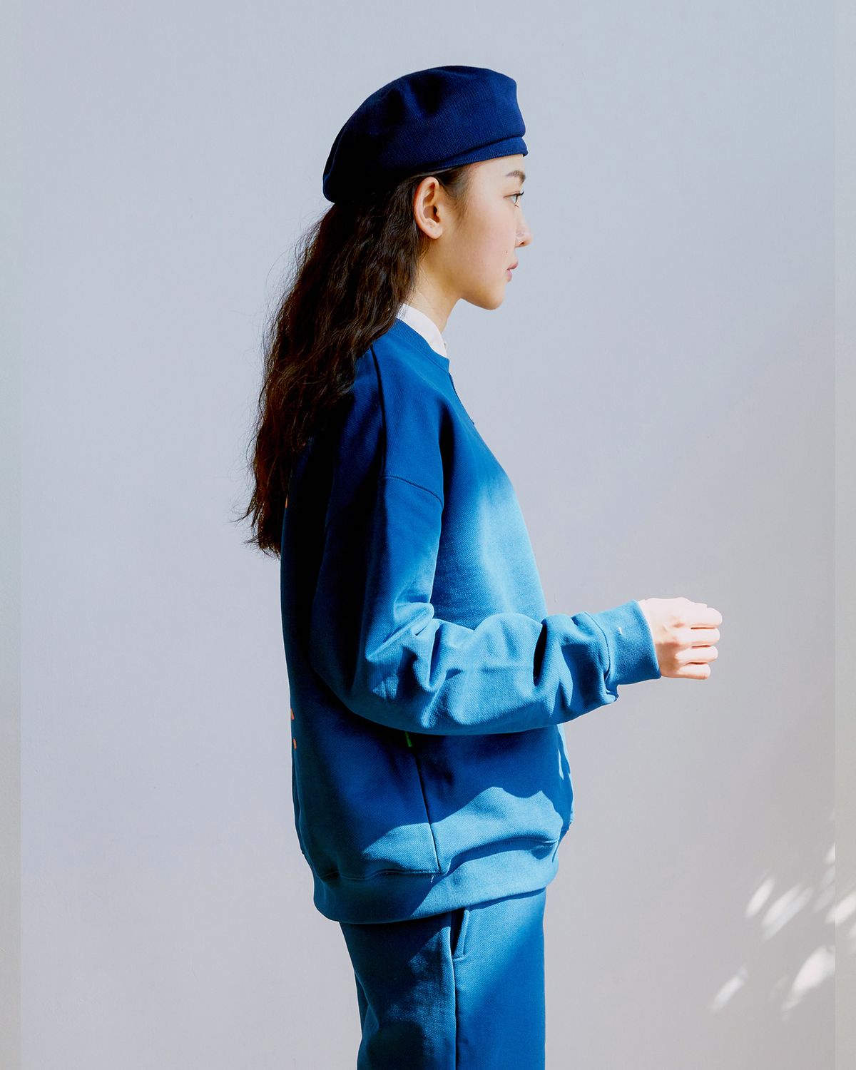 마르지하우스(MARJI HOUSE) Vintage logo sweat shirts Blue