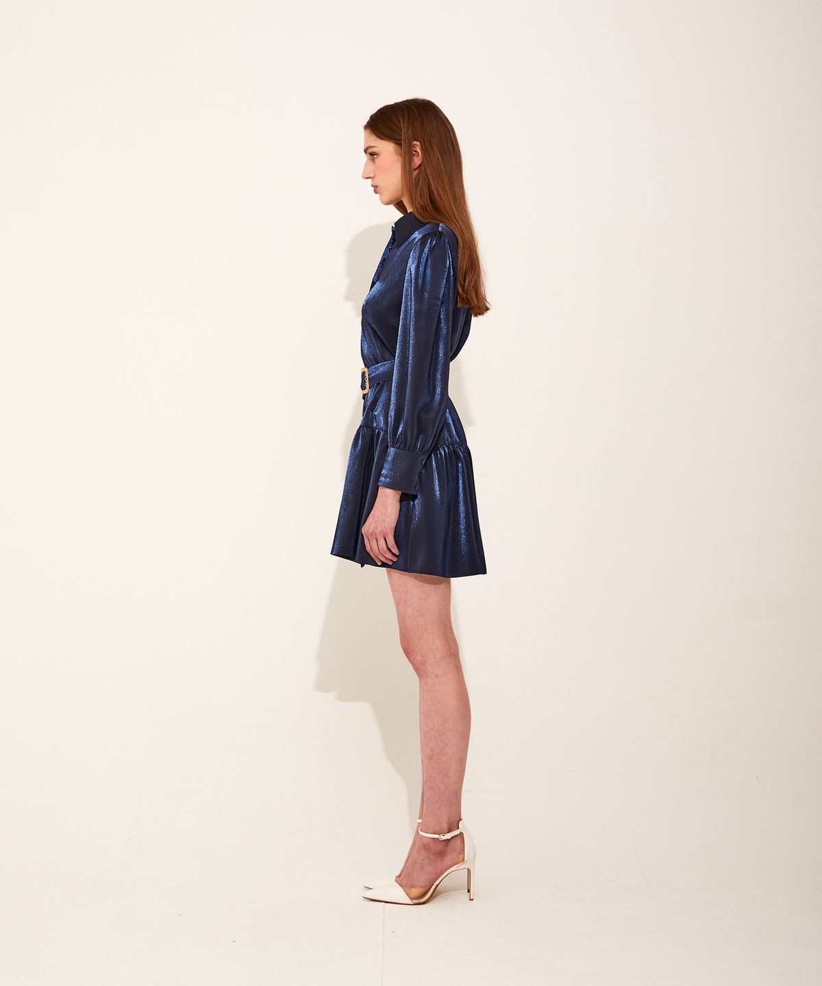 채뉴욕(CHAENEWYORK) Kristyna Shirring Dress [Navy]