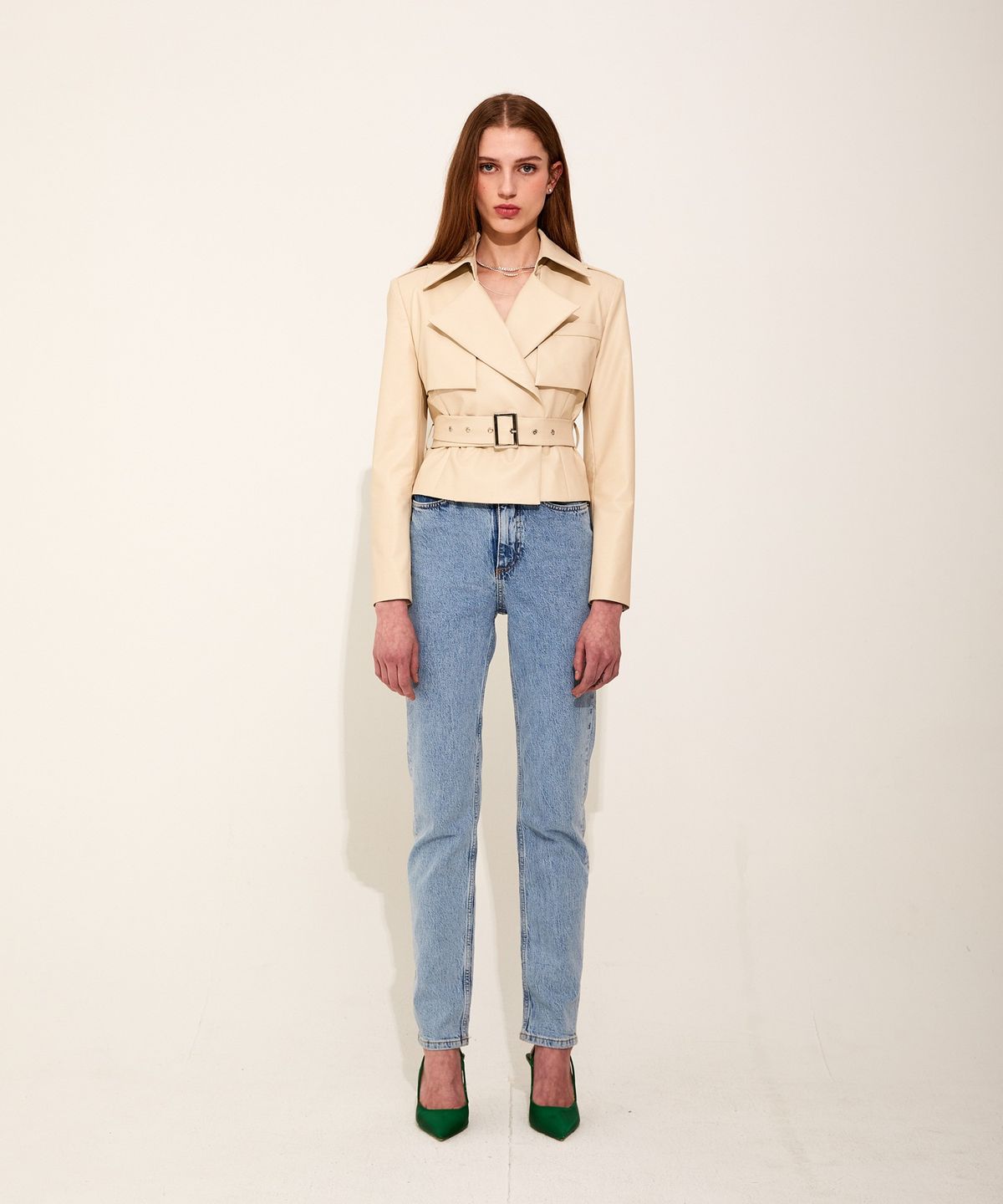 채뉴욕(CHAENEWYORK) Smith Leather Jacket [Ivory]