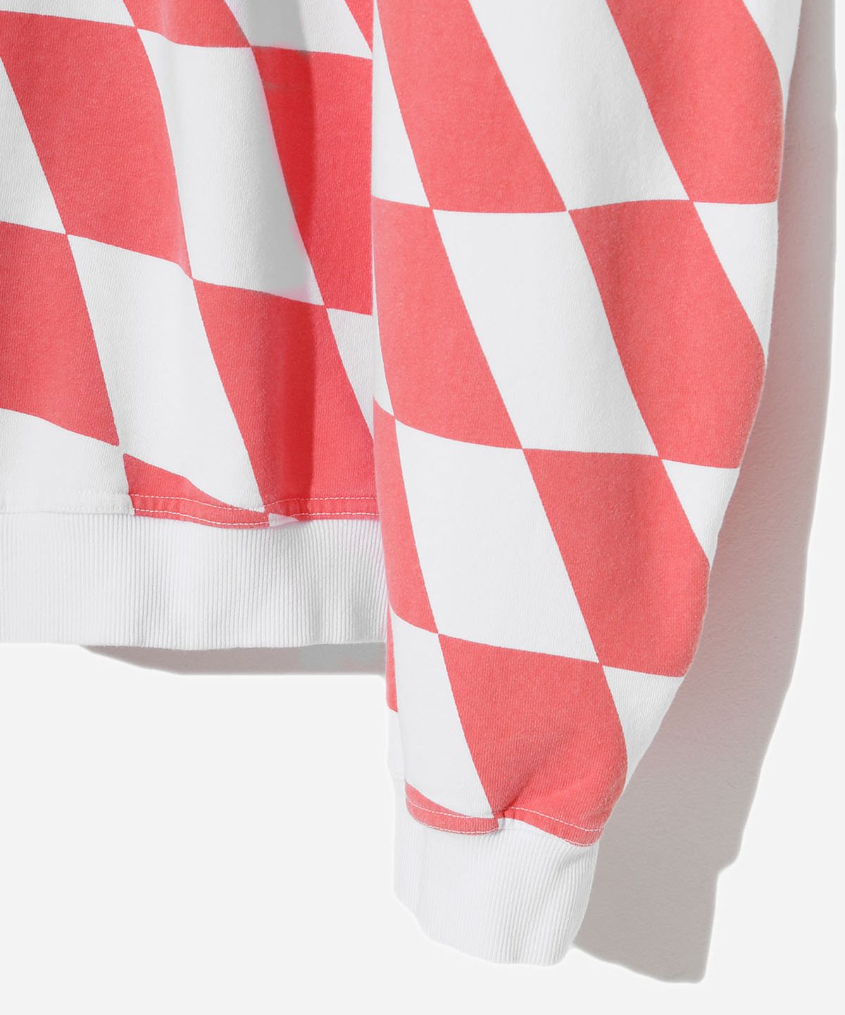 벌스데이수트(BIRTHDAYSUIT) WARP CHECKER BOARD SWEAT (RED)